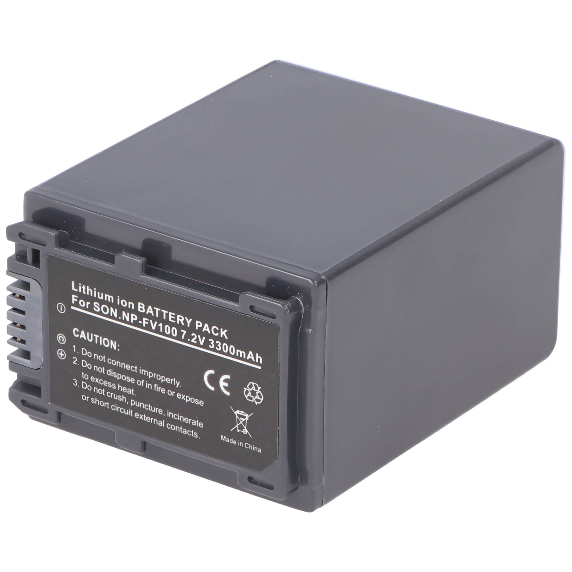 Akku passend für Sony NP-FV100, Sony NP-FV90, Sony NP-FV70 Akku NP-FV30, Sony NP-FV50, Sony NP-FH30, Sony NP-FH40, Sony