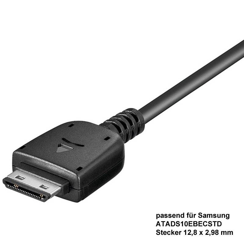 Ladegerät passend für Samsung SGH-F480, Samsung SGH-F490, Samsung SGH-i900 OMNIA