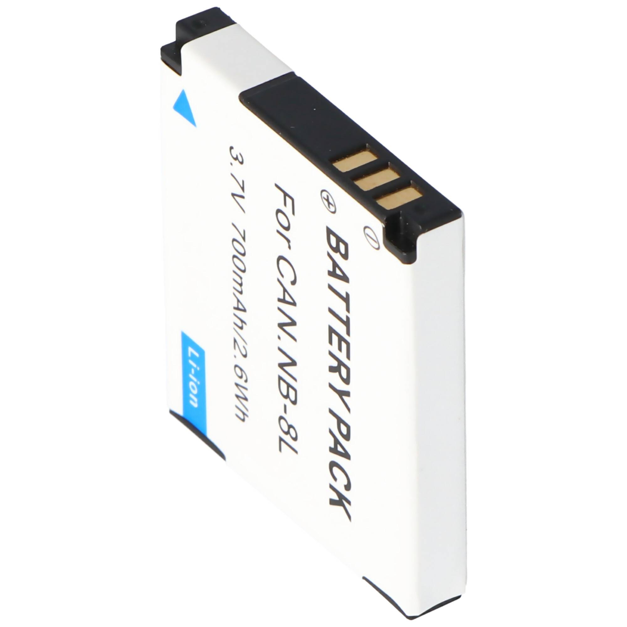 AccuCell Akku passend für Canon NB-8L, PowerShot A3000 IS