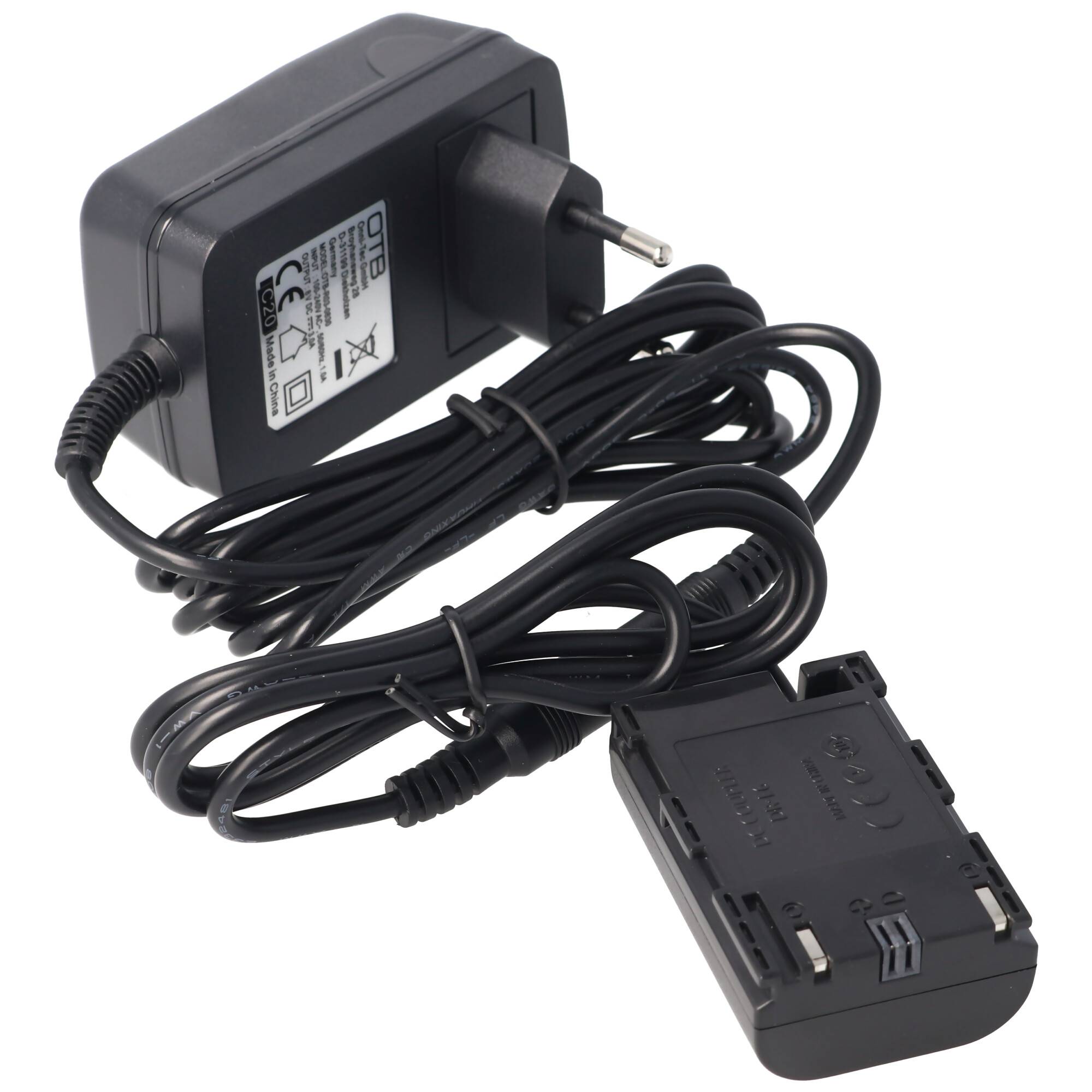 Netzteil passend für den LP-E6 Akku, EOS 5D, EOS 6D, 7D, EOS 60D, 60Da, 70D, 80D