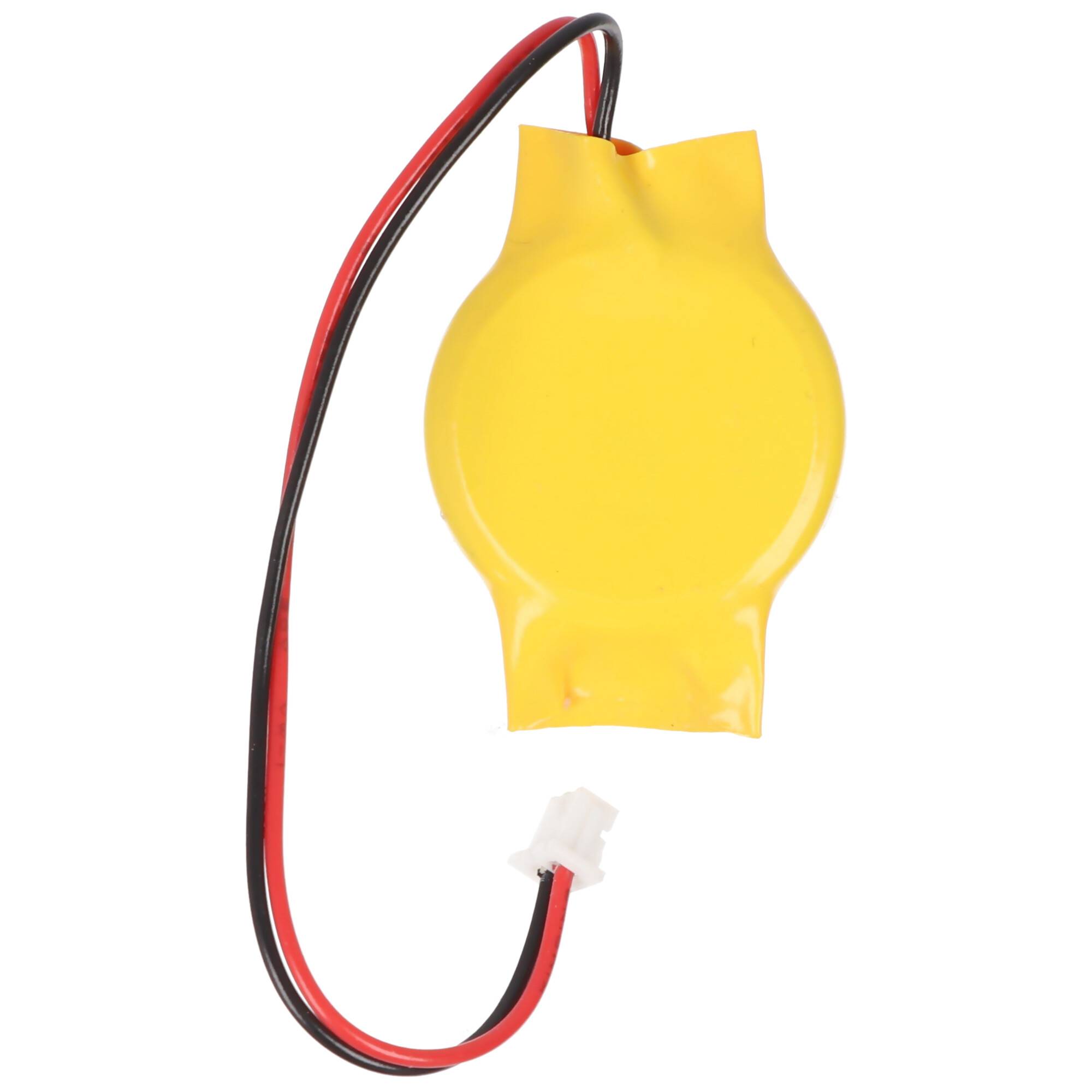 CMOS Batterie CR2032 mit Stecker, Backup Lithium Batterie, Stecker 3x2,6mm, Molex-51021-2P-100 Stecker, Kabellänge 90mm