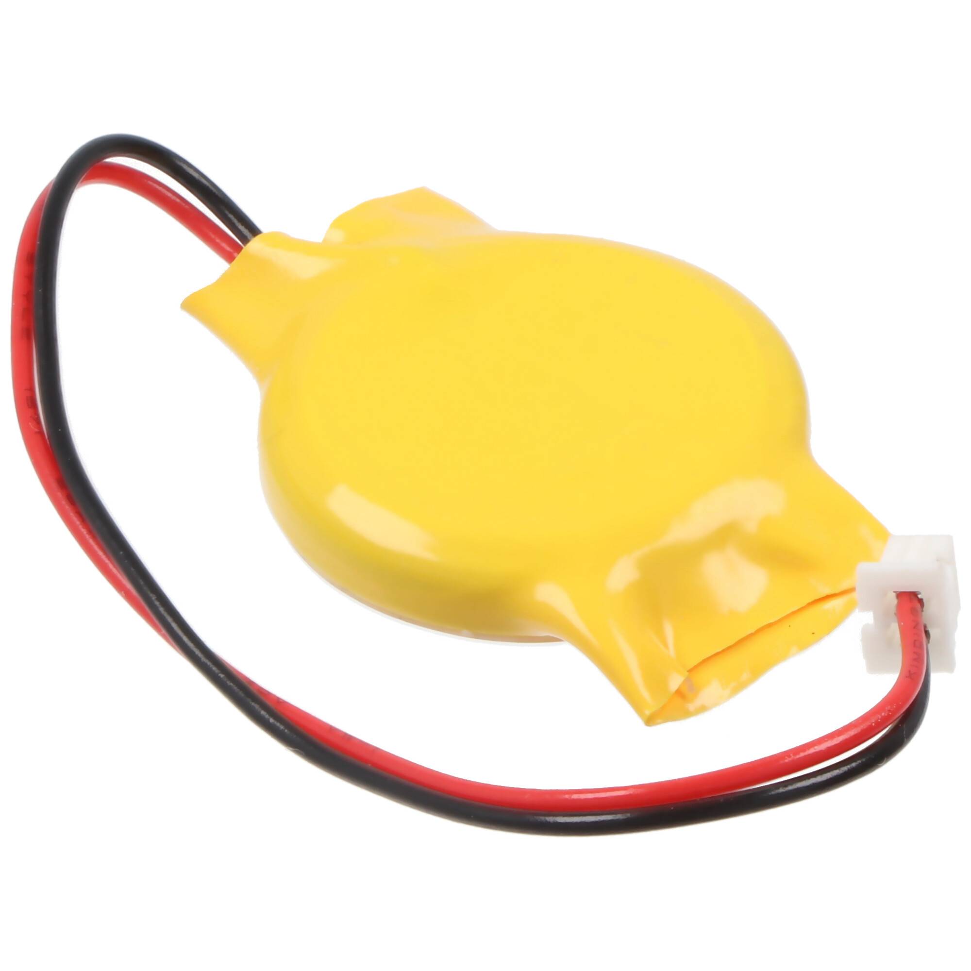 CMOS Batterie CR2032 mit Stecker, Backup Lithium Batterie, Stecker 3x2,6mm, Molex-51021-2P-100 Stecker, Kabellänge 90mm