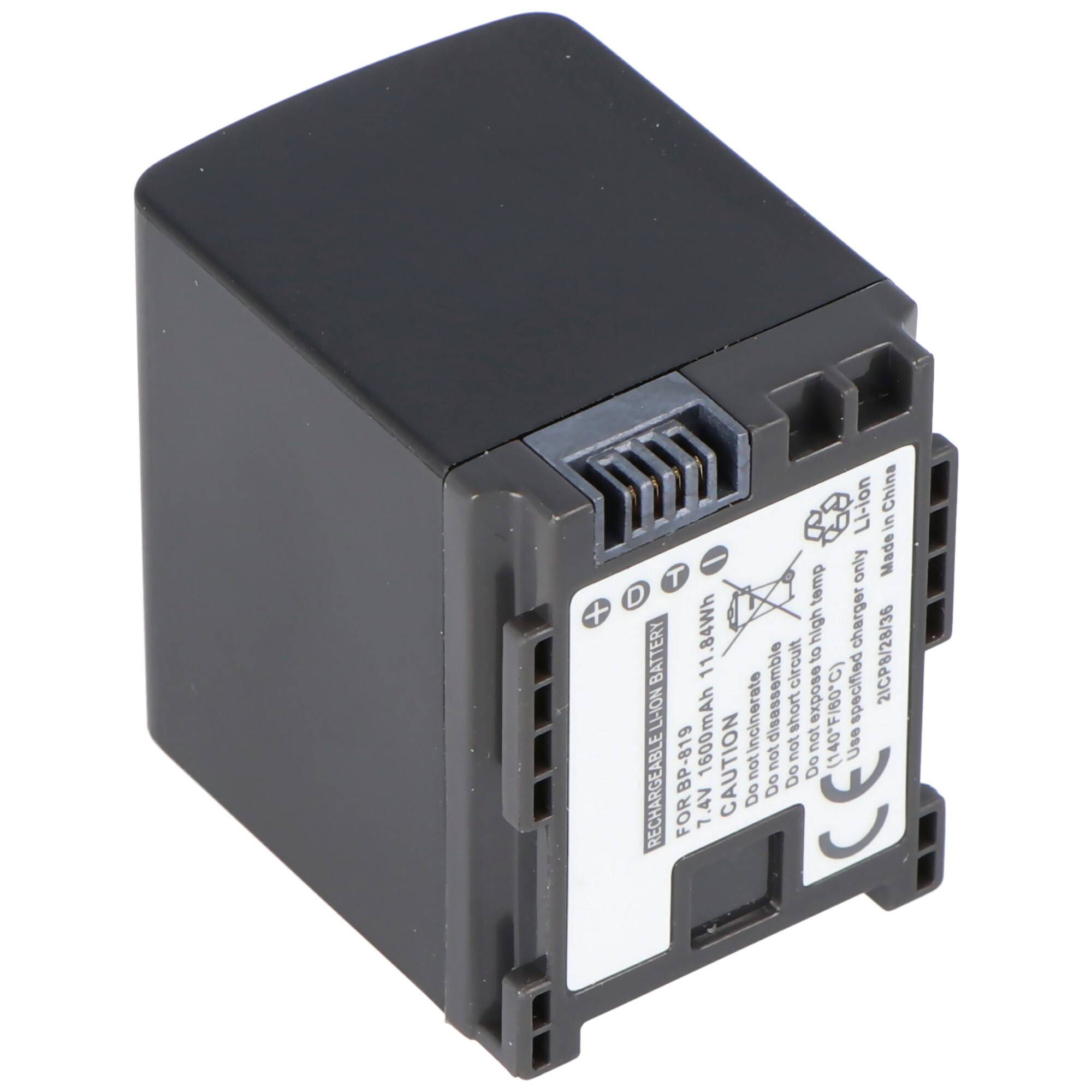 AccuCell Akku passend für Canon BP-819 Akku neueste Software