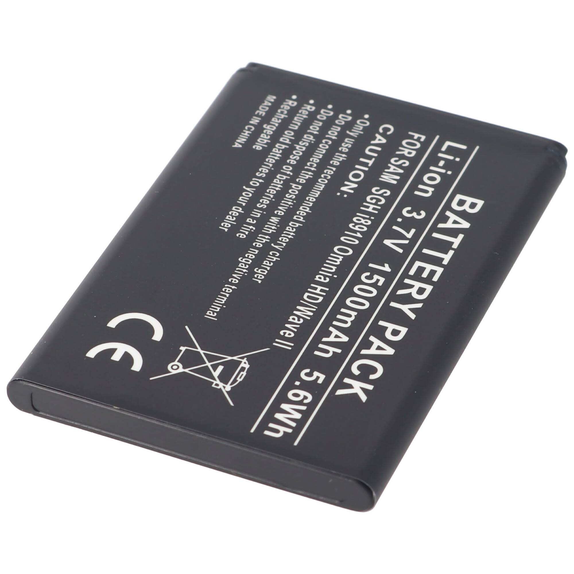 AccuCell Akku passend für Samsung SGH-i8910, EB504465VUCSTD, Samsung GT-I6410HKAVD2