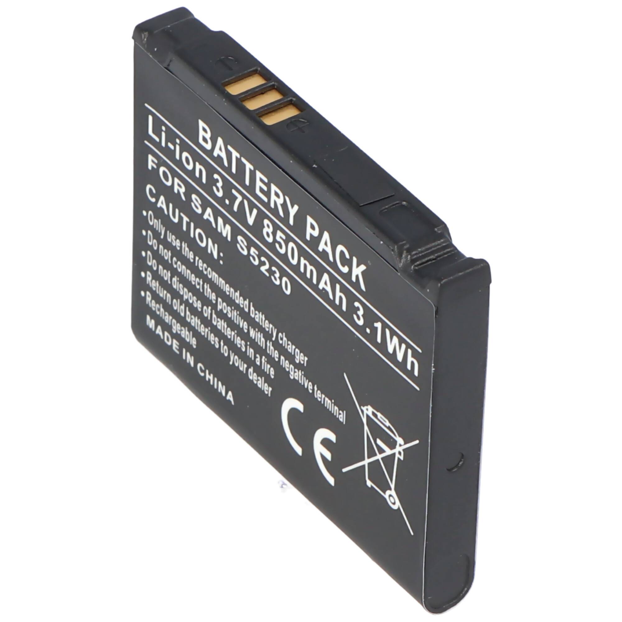 AccuCell Akku passend für Samsung S5230, S5230 Star, AB483640CU, AB603443CE, AB603443CUCSTD