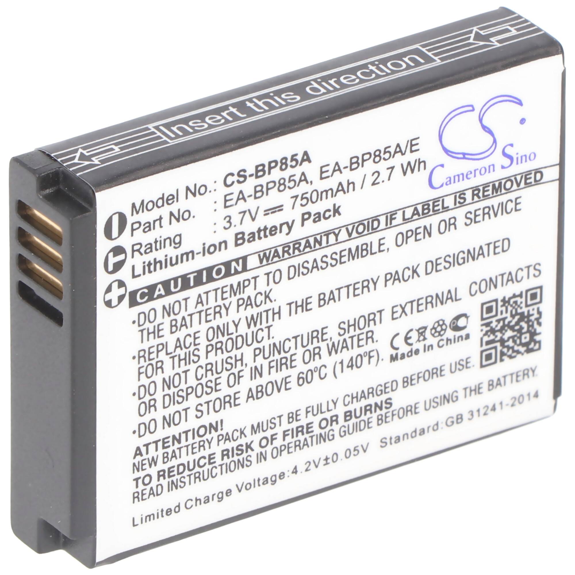 Akku passend für Samsung BP-85A, BP85A, PL210, SH100, WB210