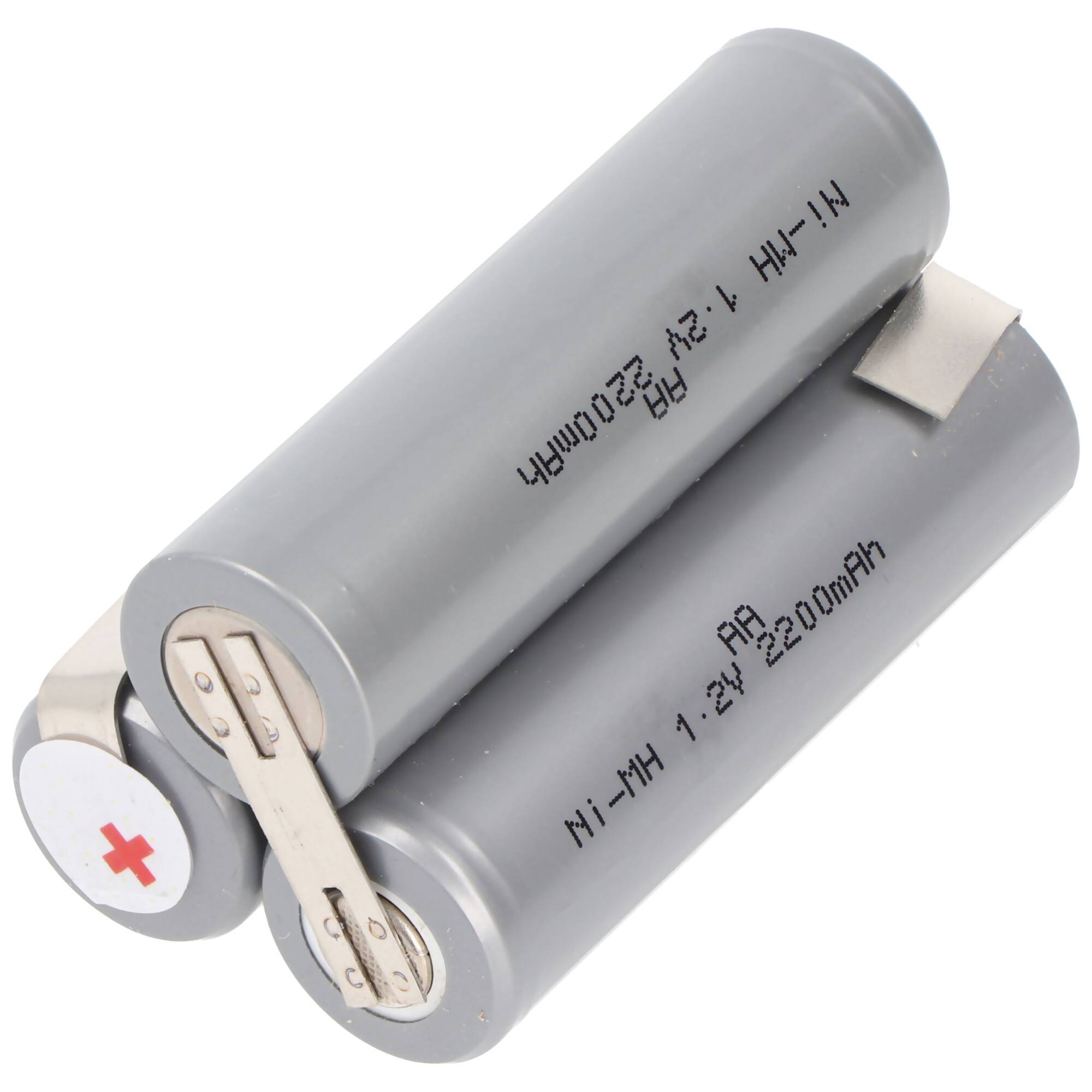 AccuCell NiMH Akku 3,6Volt 1900-2100mAh Mignon AA AkkuPack mit Lötfahne, 50,3x28,6x28,6mm