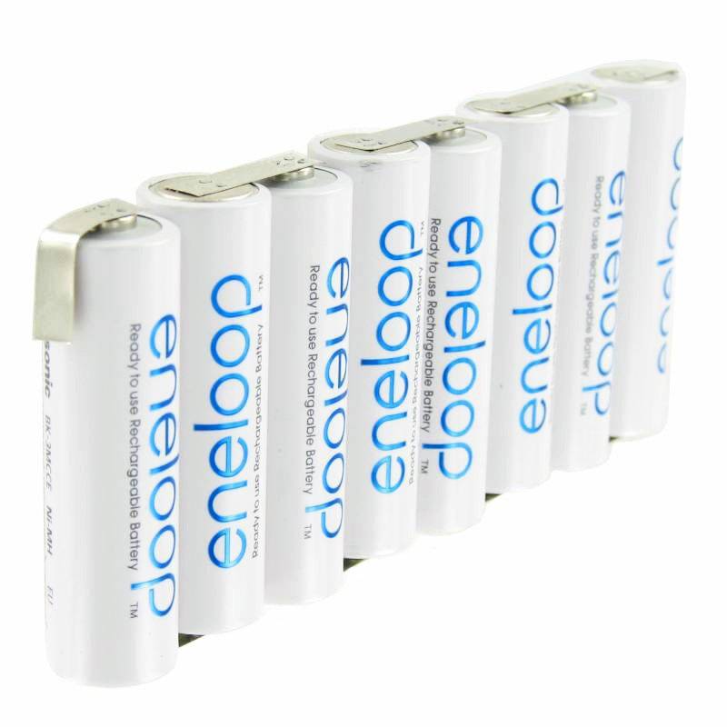 Panasonic eneloop Standard 9.6 Volt AkkuPack F1x8, 8/BK-3MCCE mit Lötfahne