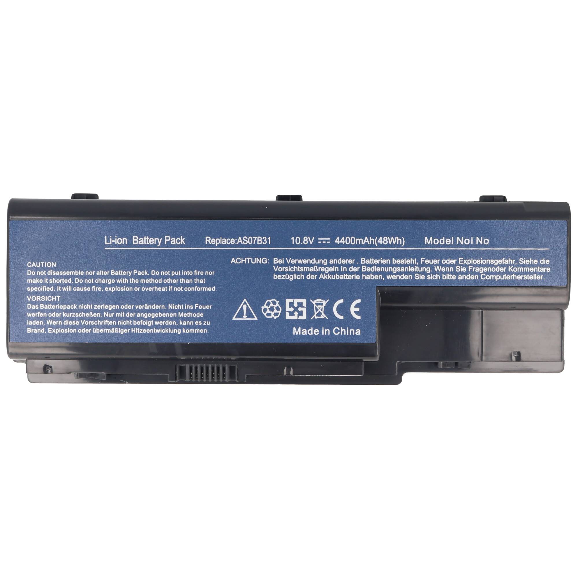 Akku passend für Acer Aspire 7738G 10,8 Volt mit 4400mAh