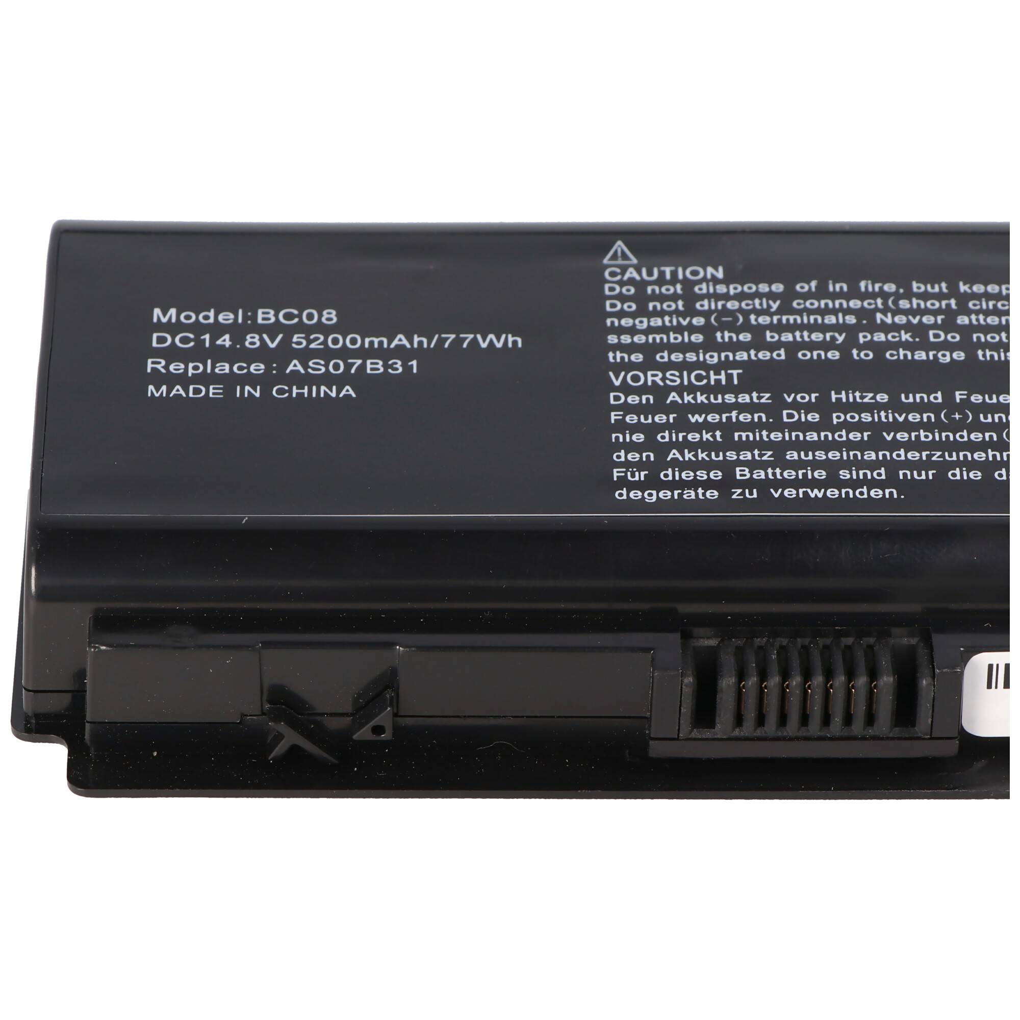 Akku passend für Acer Aspire 7738G 14,8 Volt 5200mAh