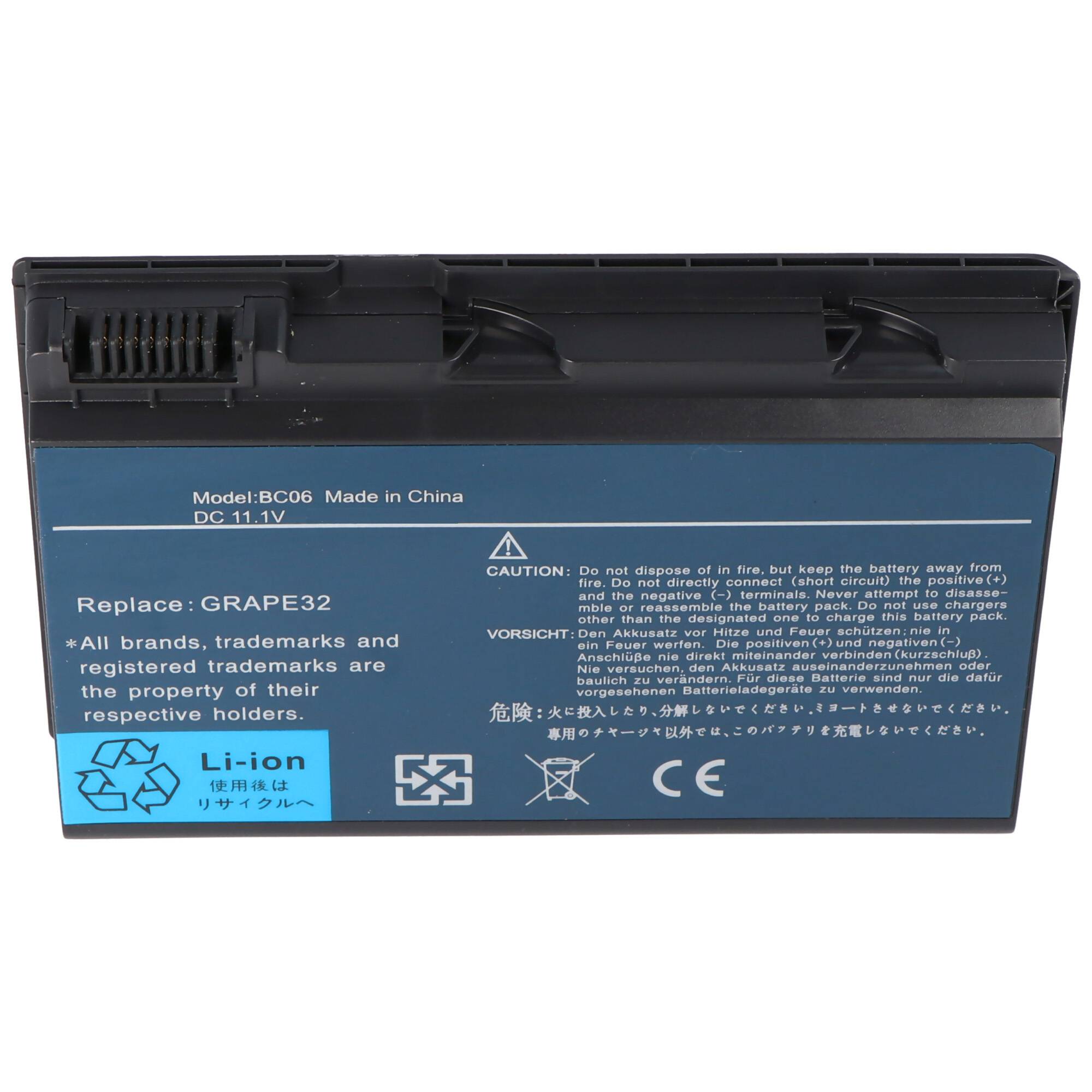 Akku passend für Acer Aspire 5520 14,8 Volt 4400mAh