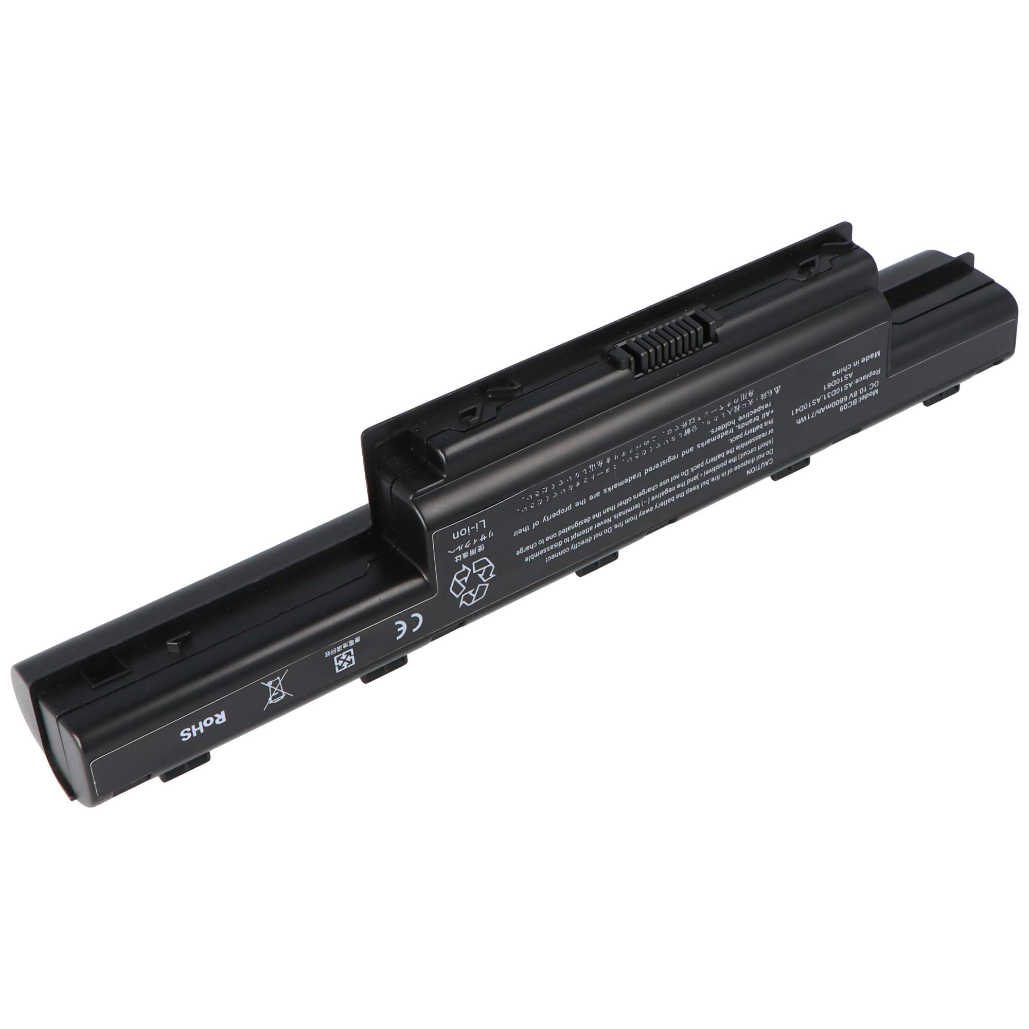 Akku passend für Acer AS10D, AS10D31, AS10D3E, AS10D41 Laptop, Notebook 11,1V 6600mAh Li-Ion