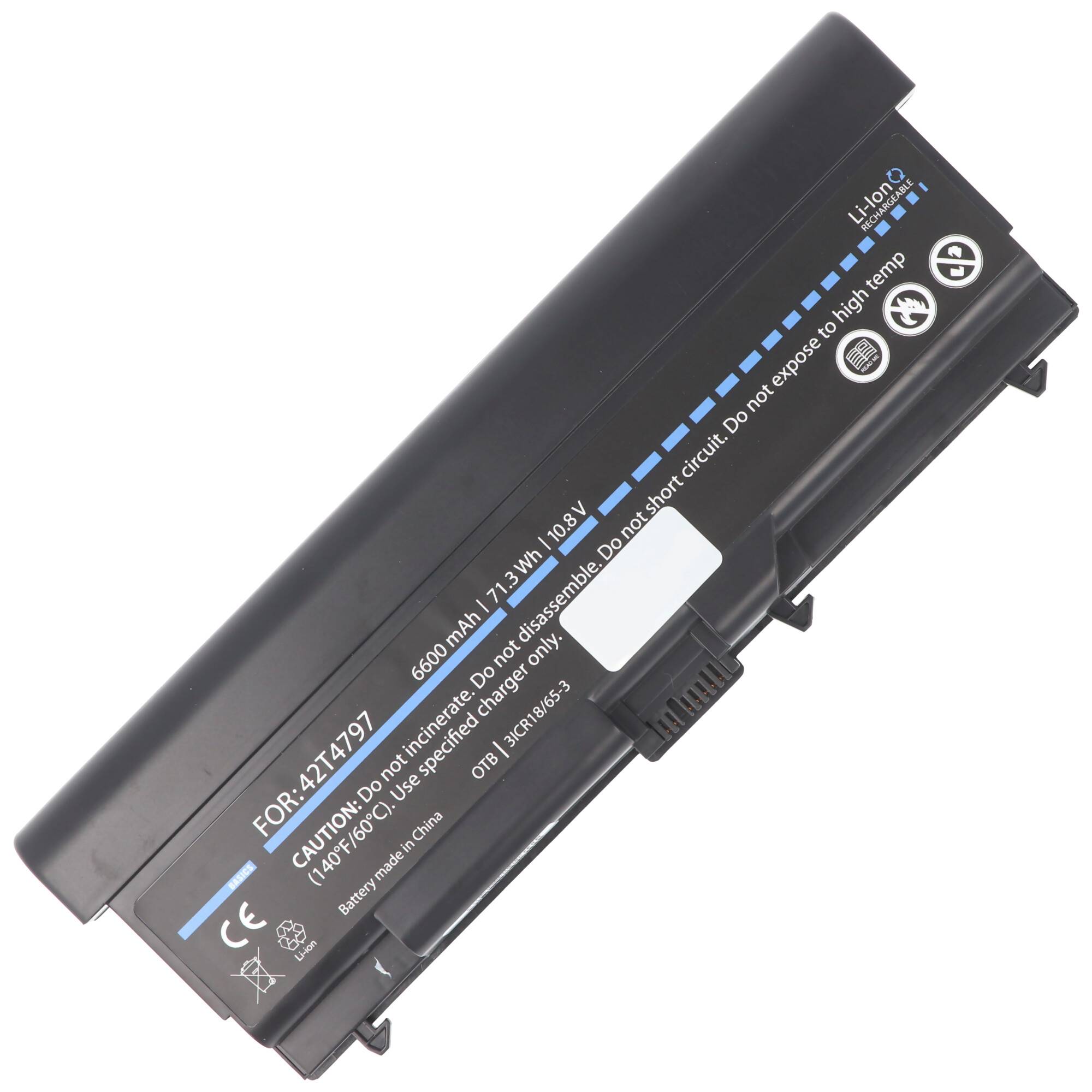6600mAh Akku passend für den Lenovo ThinkPad L410, L510, T410, T510 11,1 Volt