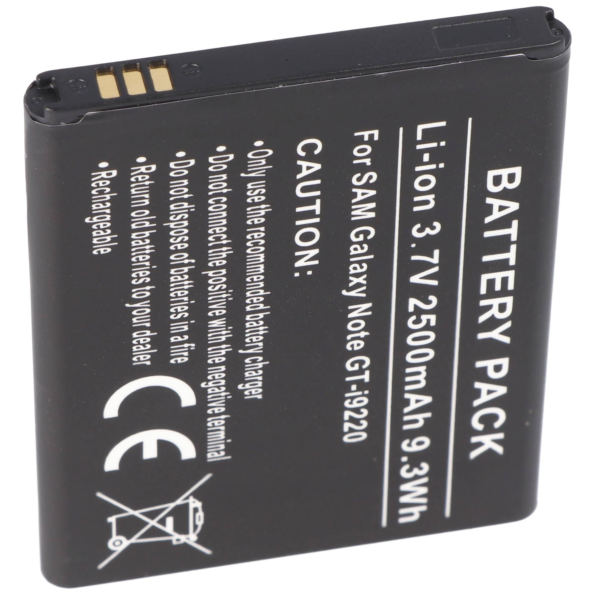 Akku passend für Samsung Galaxy Note, Samsung GT-i9220, Samsung GT-N7000, EB6152