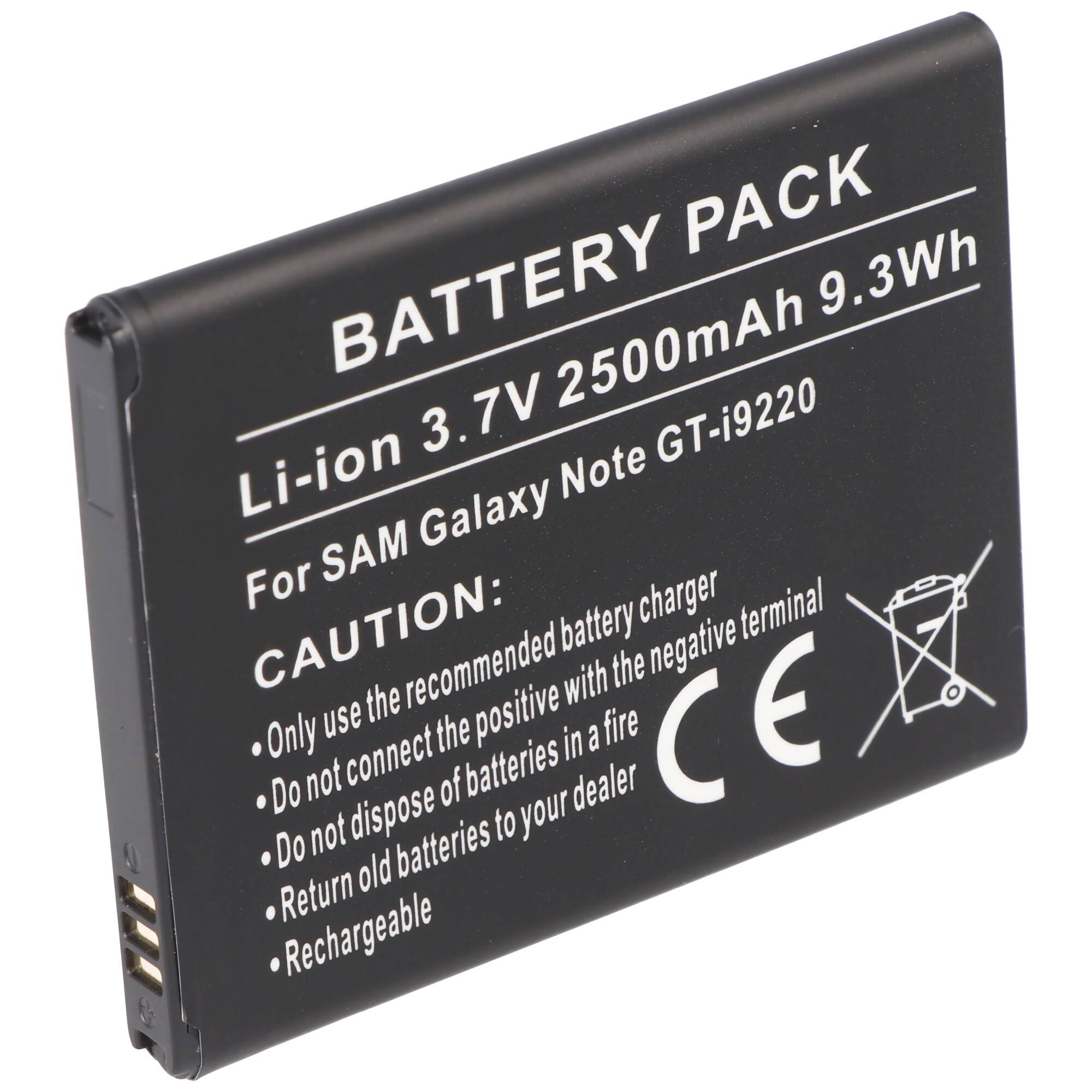 Akku passend für Samsung Galaxy Note, Samsung GT-i9220, Samsung GT-N7000, EB6152