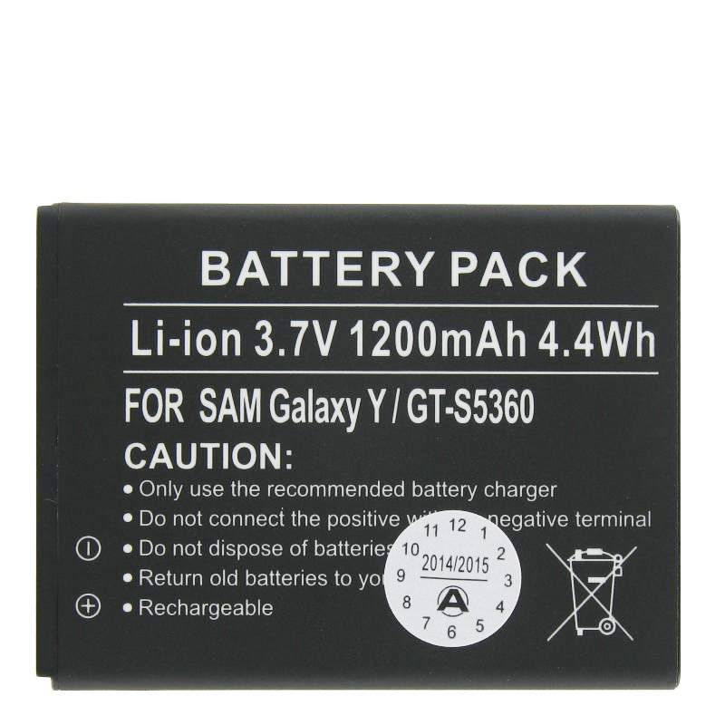 Akku passend für Samsung Galaxy Y Akku, Samsung GT-S5360, EB454357VU