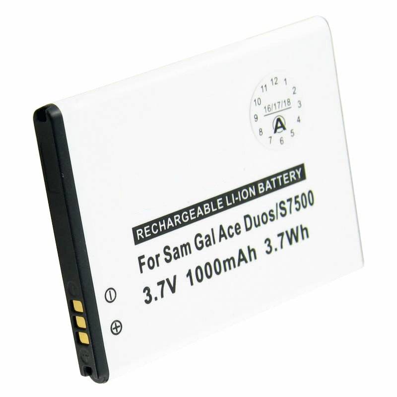 Akku passend für Samsung Galaxy Ace Plus Akku, Samsung Galaxy Mini 2, Samsung GT-S6500, Samsung GT-S7500, 1200mAh