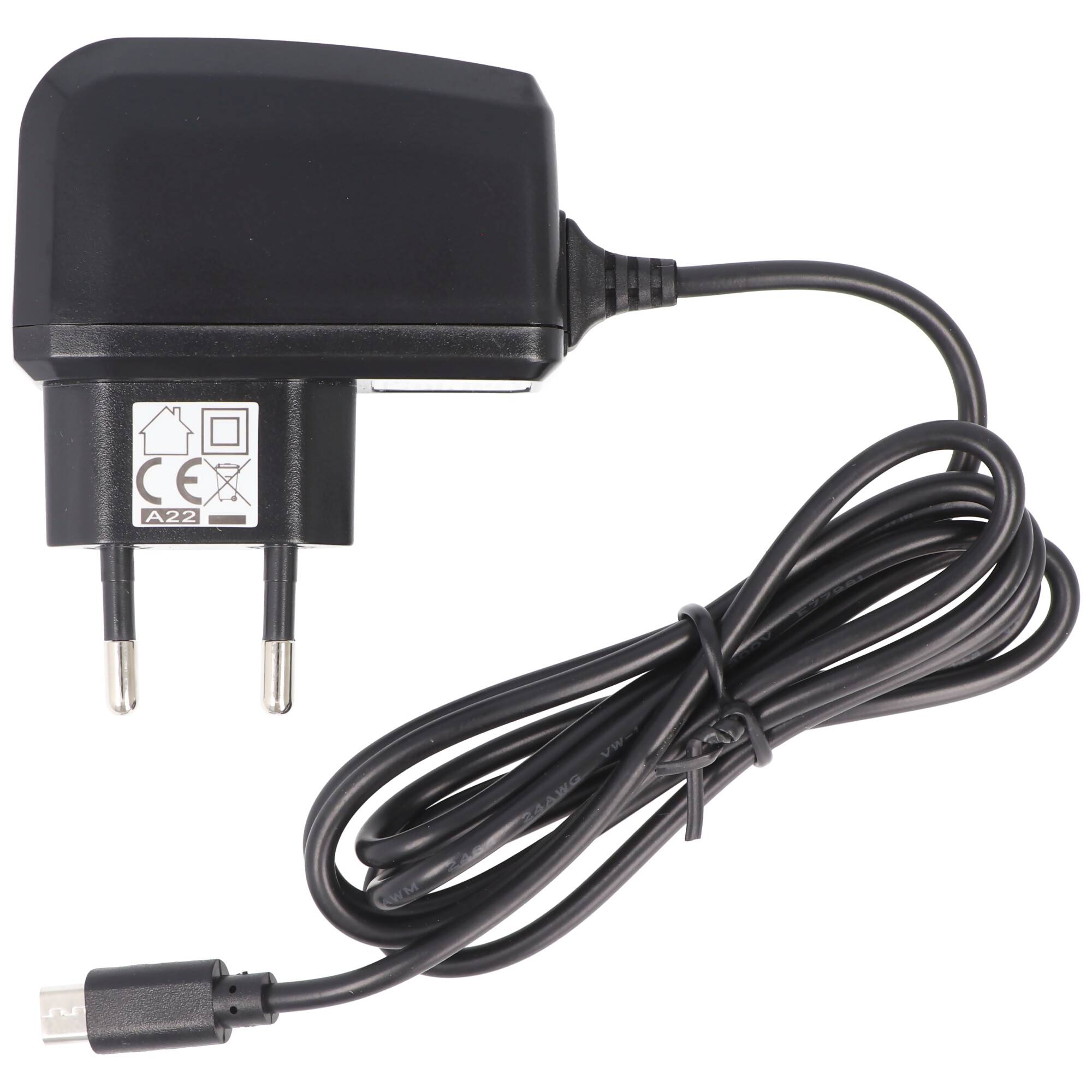 Ladegerät mit micro USB Stecker passend für Samsung Galaxy S2, S3, S4