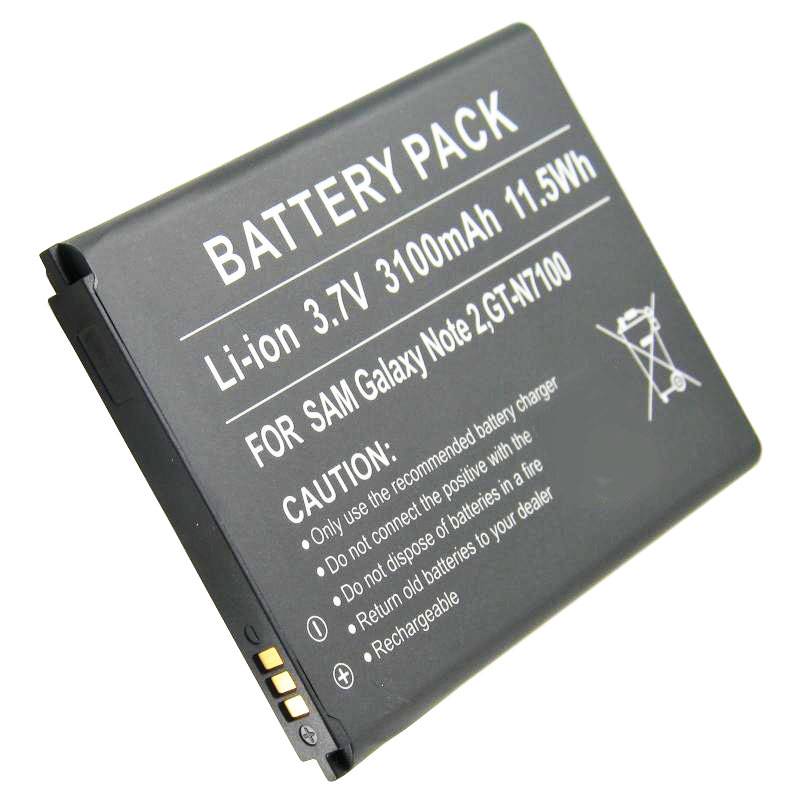AccuCell Akku passend für Samsung Galaxy Note II, Samsung Galaxy Note 2, Samsung GT-N7100, EB595675LU