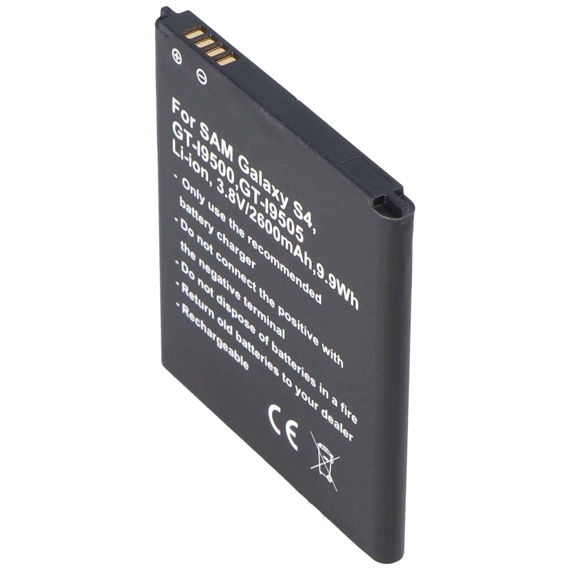 Nachbau Akku passend für Samsung Galaxy S4 Akku Galaxy S4 Active, Samsung Galaxy S4 LTE+, Samsung GT-I9295, Samsung GT-I