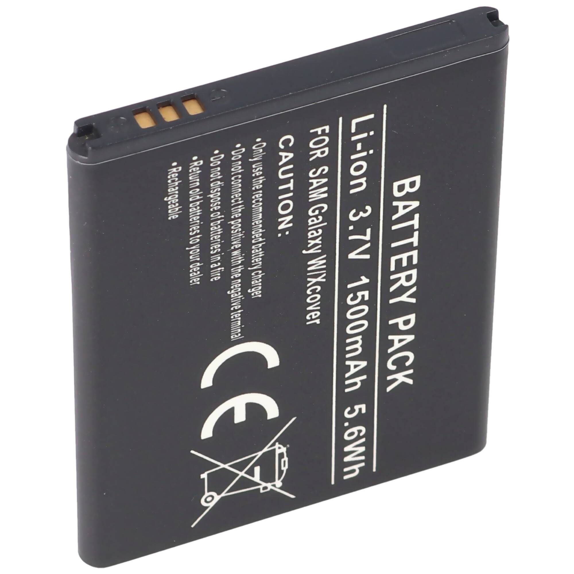 AccuCell Akku passend für Samsung Galaxy W, Samsung Galaxy S WiFi 3.6, Samsung Galaxy Xcover, Omnia W, Wave 3, Samsung G