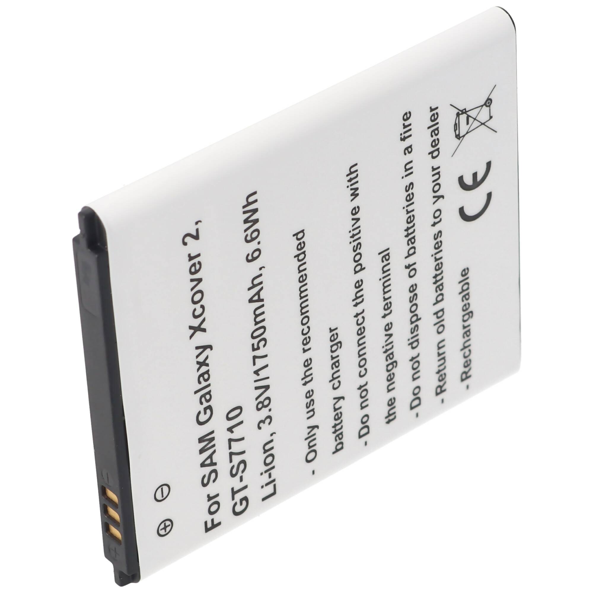 Samsung Galaxy XCover 2 Nachbau Akku nur passend für EB485159LU Akku GT-S7710