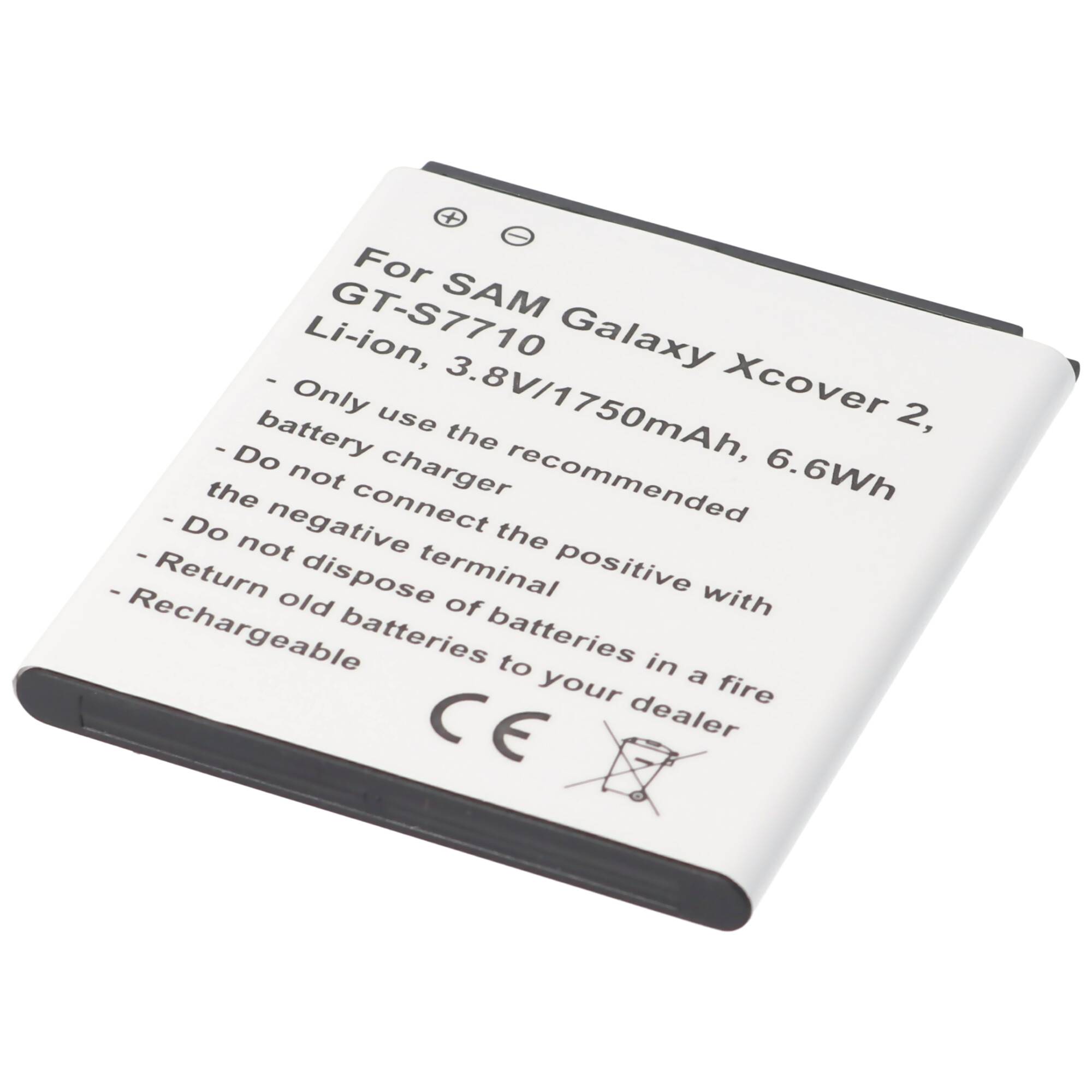 Samsung Galaxy XCover 2 Nachbau Akku nur passend für EB485159LU Akku GT-S7710