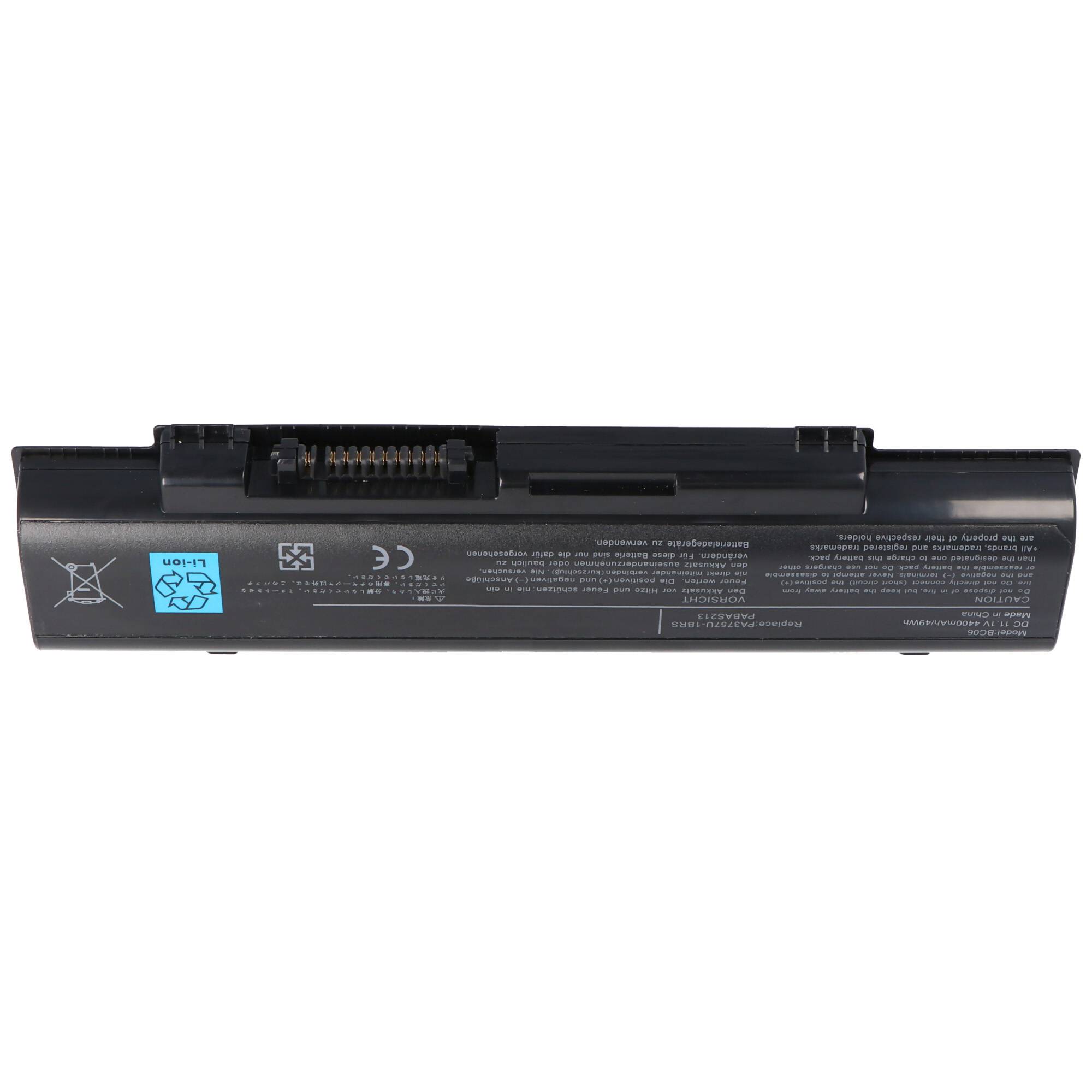 Akku passend für Toshiba Qosmio F60 Akku PA3757U-1BRS, PABAS213