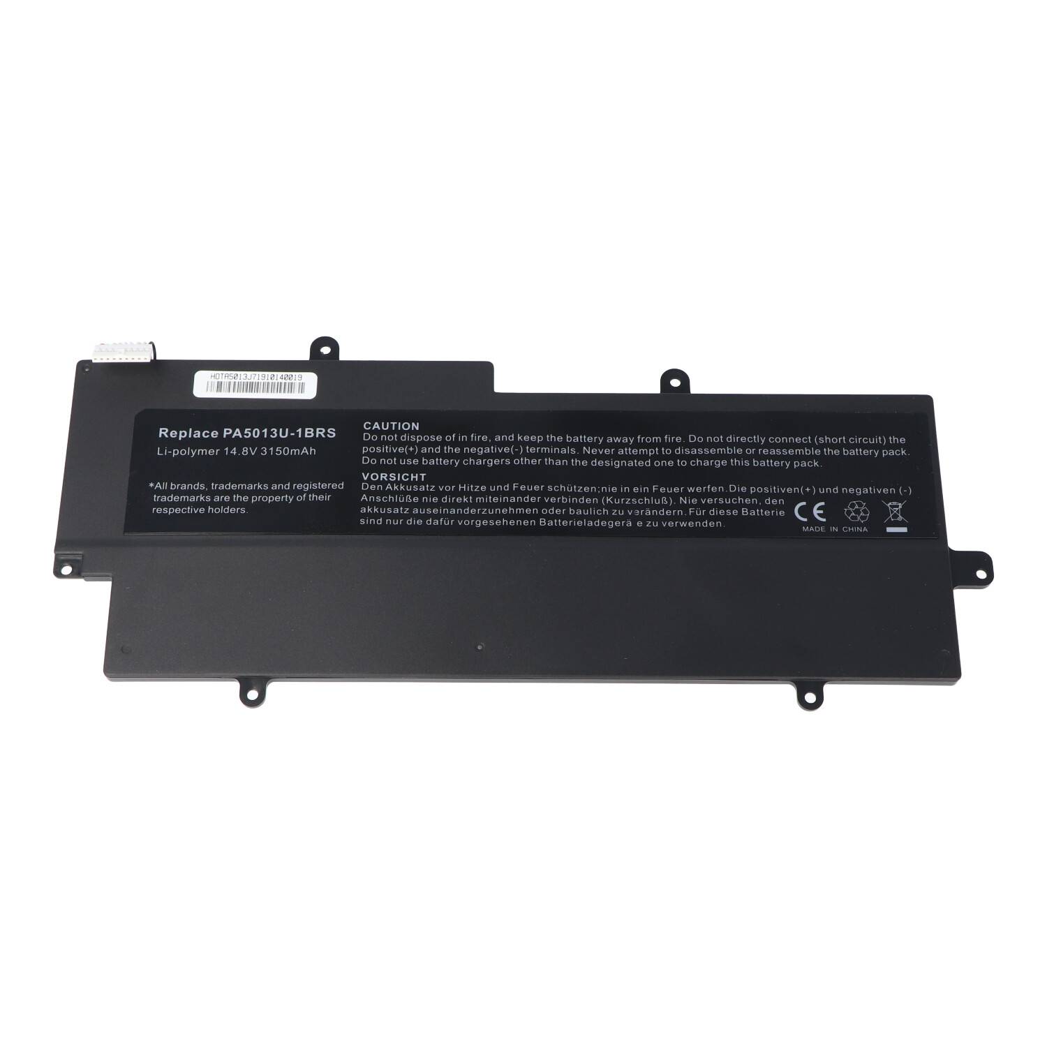 Akku passend für Toshiba Portege Z830 Ultrabook Akku, Z835, Z930, Z935, PA5013U, PA5013U-1BRS