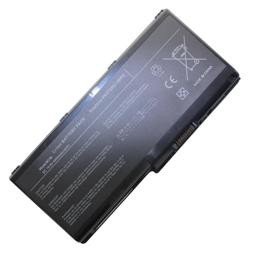 Akku passend für Toshiba PABAS207, Qosmio X500 Serie, PA3729U-1BAS, PA3729U-1BRS, PA3730, PA3730U-1BAS, PA3730U-1BRS, PA