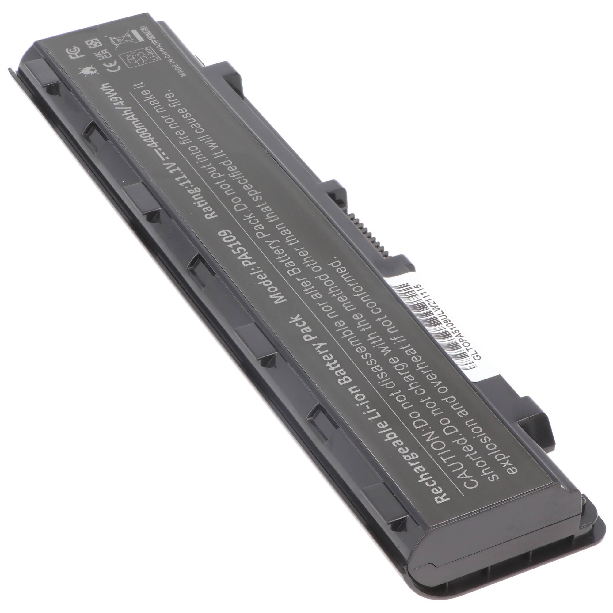 Akku passend für Toshiba PA5108U-1BRS, PA5109U-1BRS mit 10,8 Volt und 4400mAh