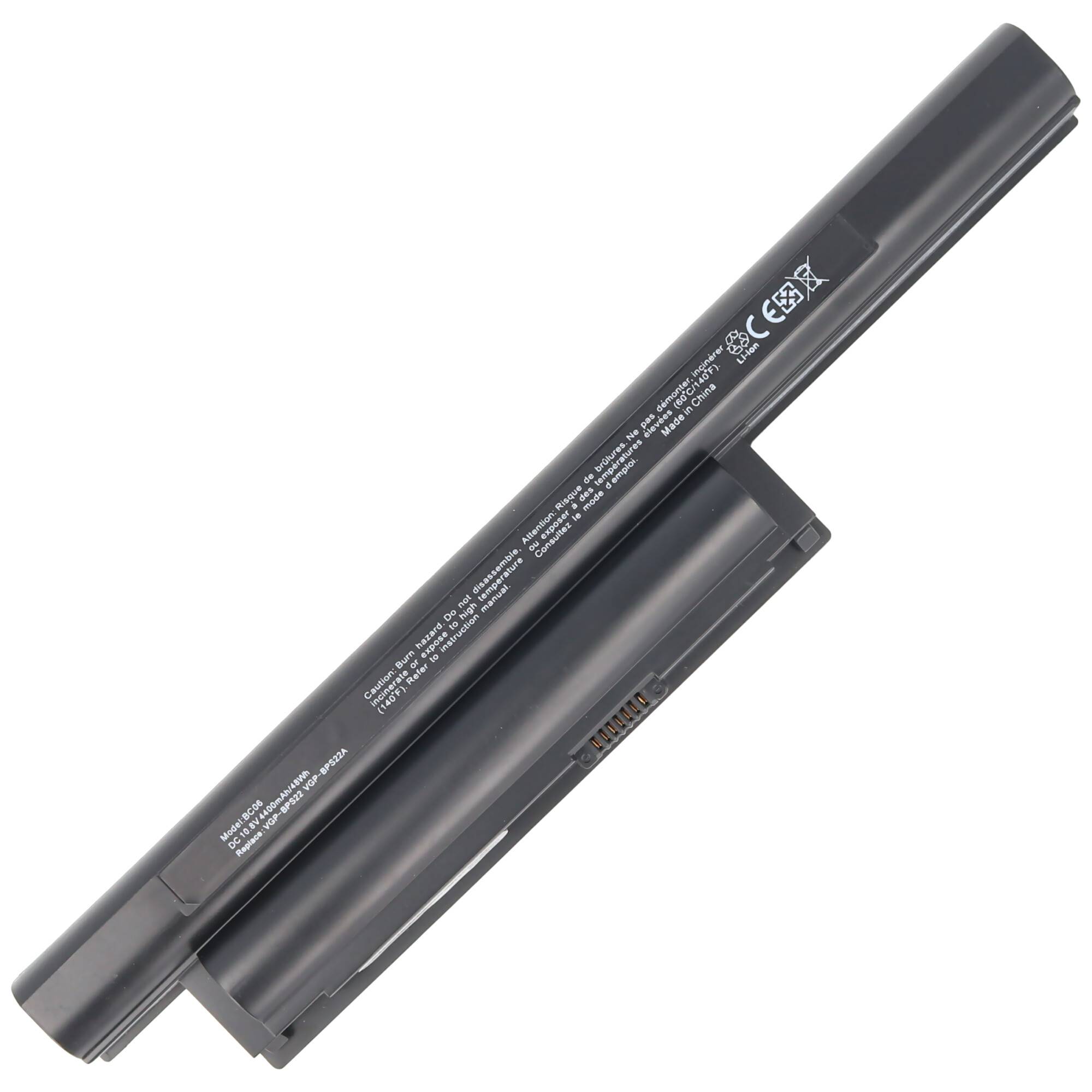 Akku passend für Sony VGP-BPS22A Akku für Sony Laptop mit 4400mAh
