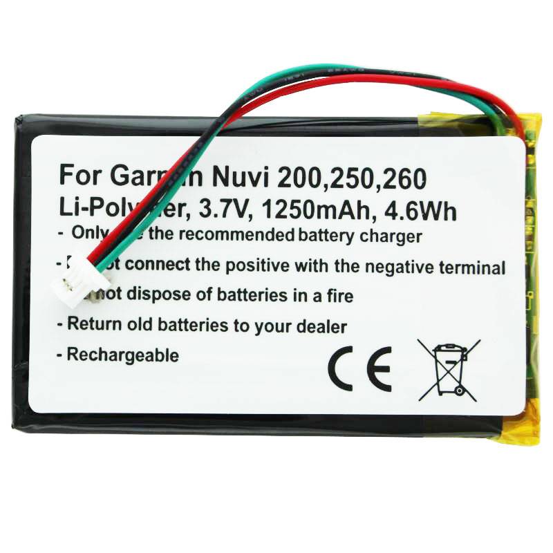 Akku passend für Garmin Nuvi 200, Nüvi 361-00019-11
