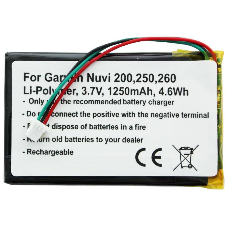 Akku passend für Garmin Nuvi 200, Nüvi 361-00019-11