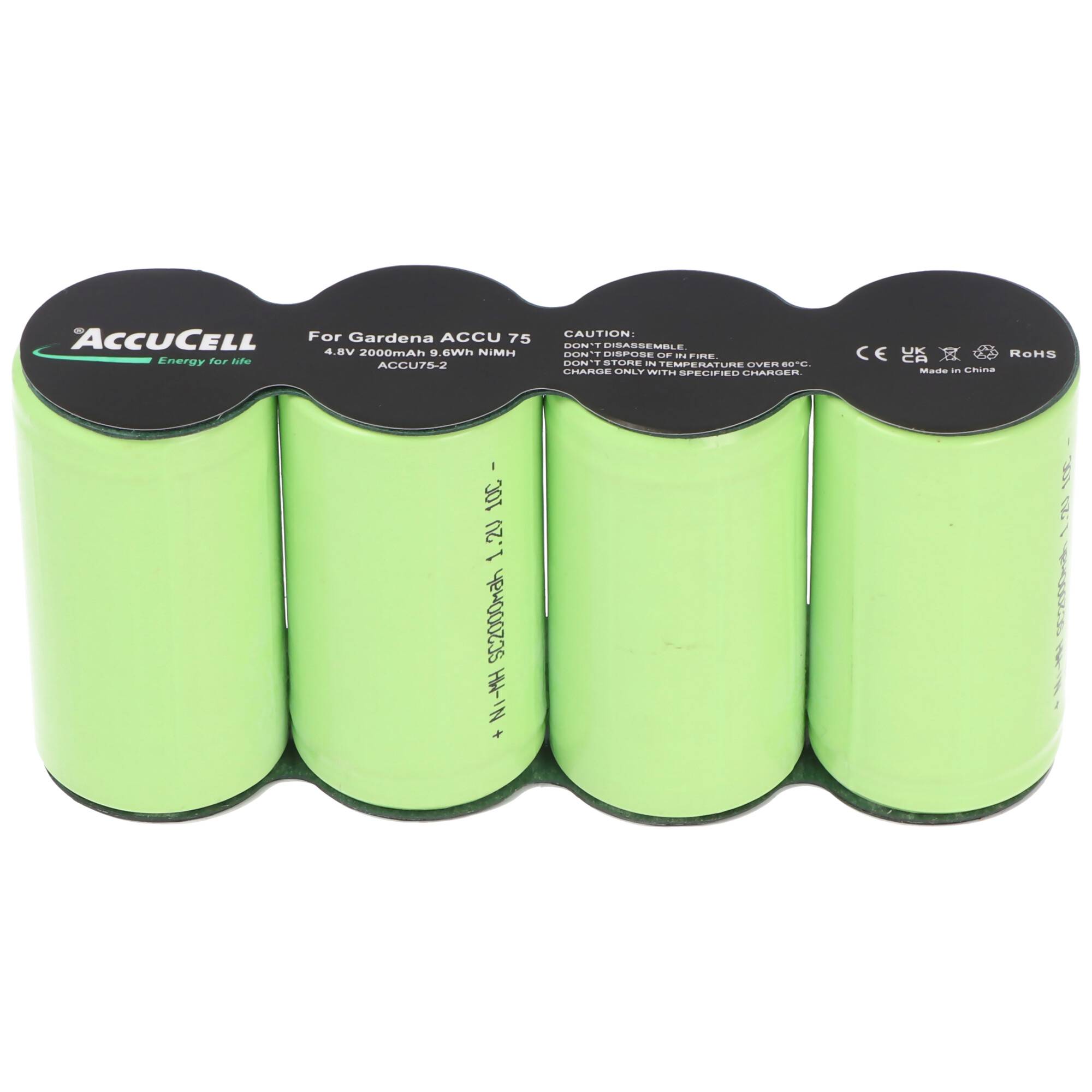 Accu75 Akku passend für Gardena ACCU 75 mit Faston 2,8 und 4,8mm