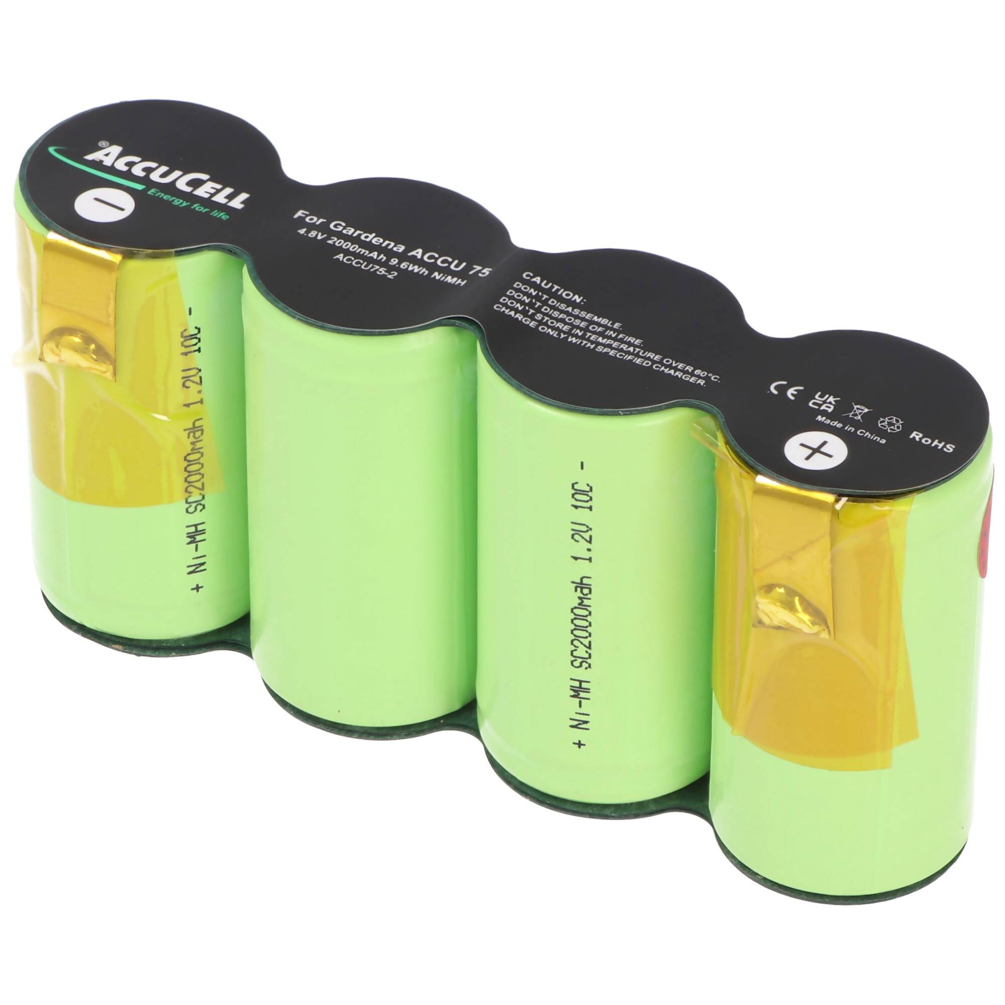 Akku passend für Gardena ACCU 75, ACCU75 mit Lötfahnen