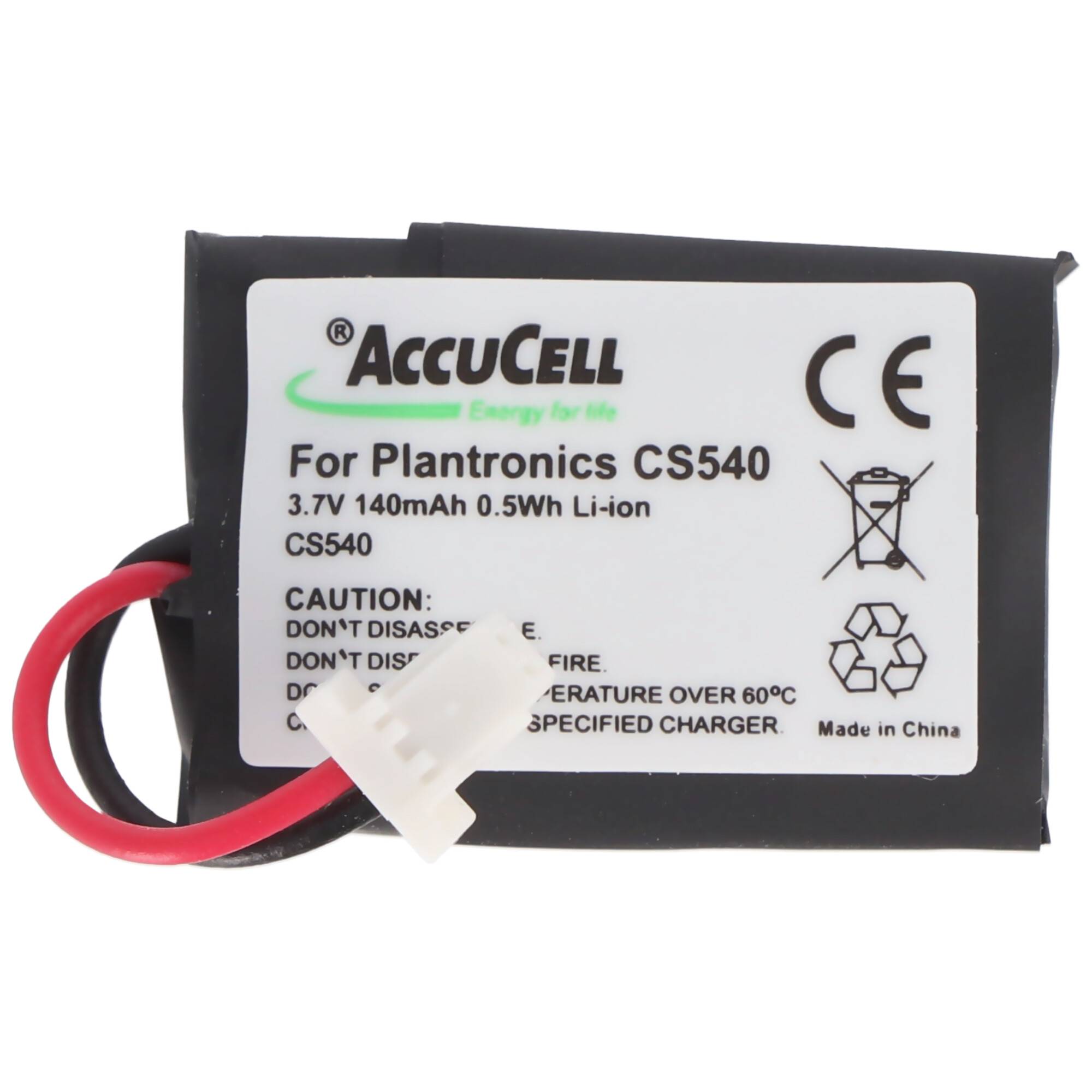 Plantronics CS540, CS540A Nachbau Akku für Plantronics 84479-01 und 86180-01, C054A mit 2-poligem Stecker