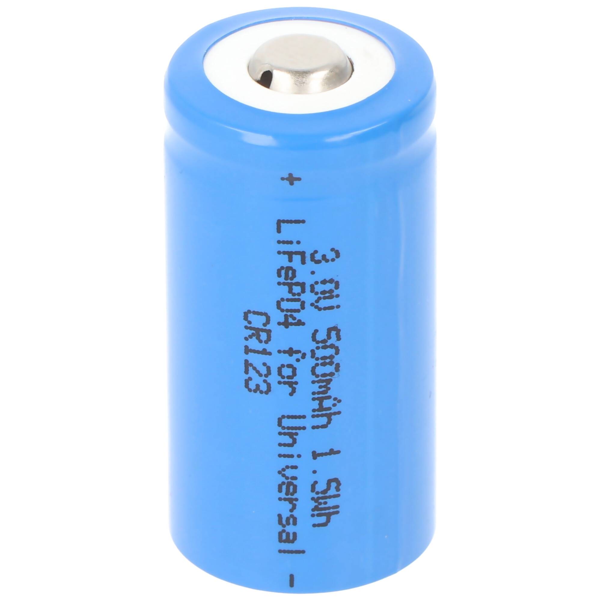 CR123A LiFePo4 Akku CR-123 3V für Photo und den universellen Einsatz, jedoch nicht geeignet für Überwachungskamera und H