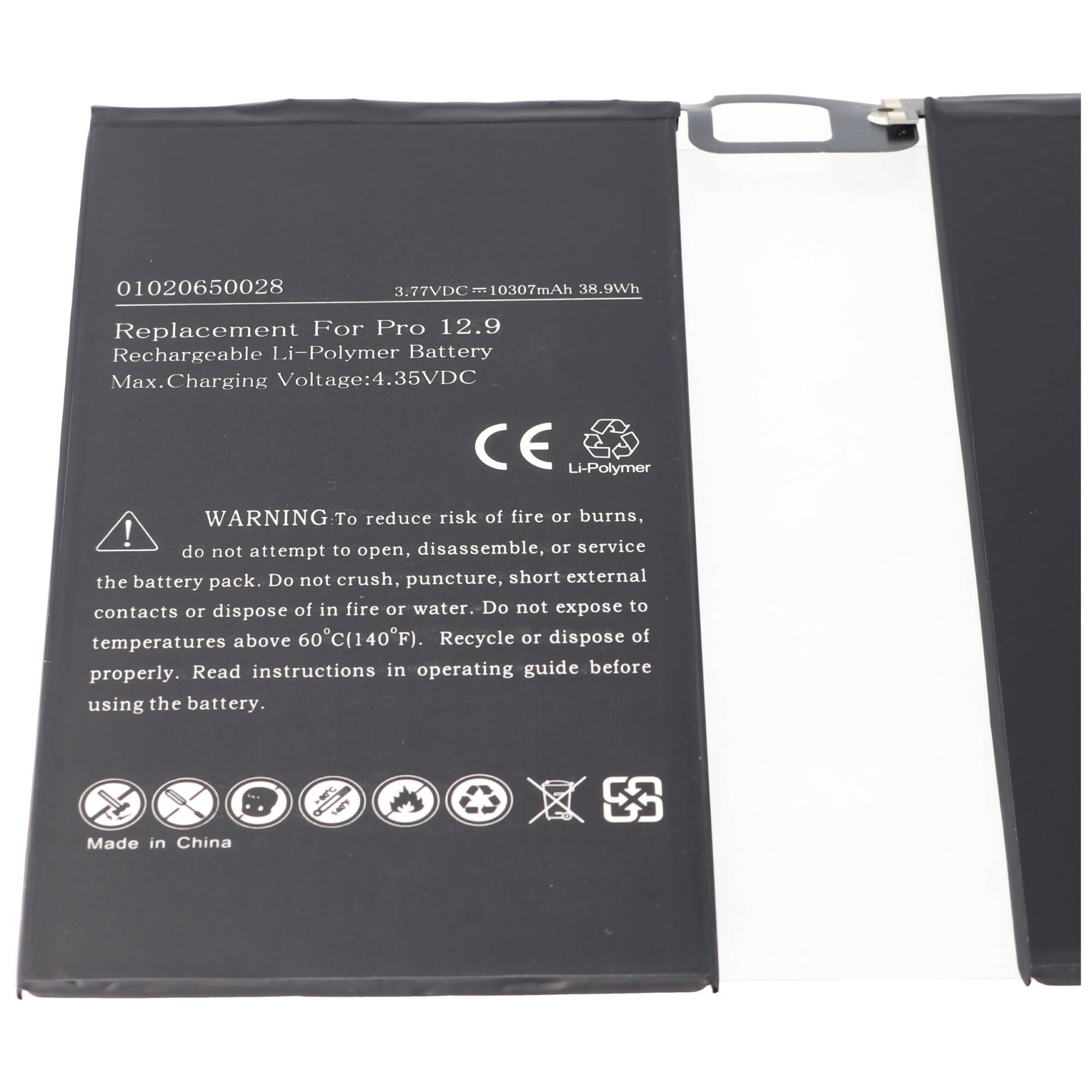 Akku passend für den Apple iPad Pro 12.9 Akku A1577, A1584, A1652, iPad Pro, iPad Pro 12.9, iPad Pro 12.9"