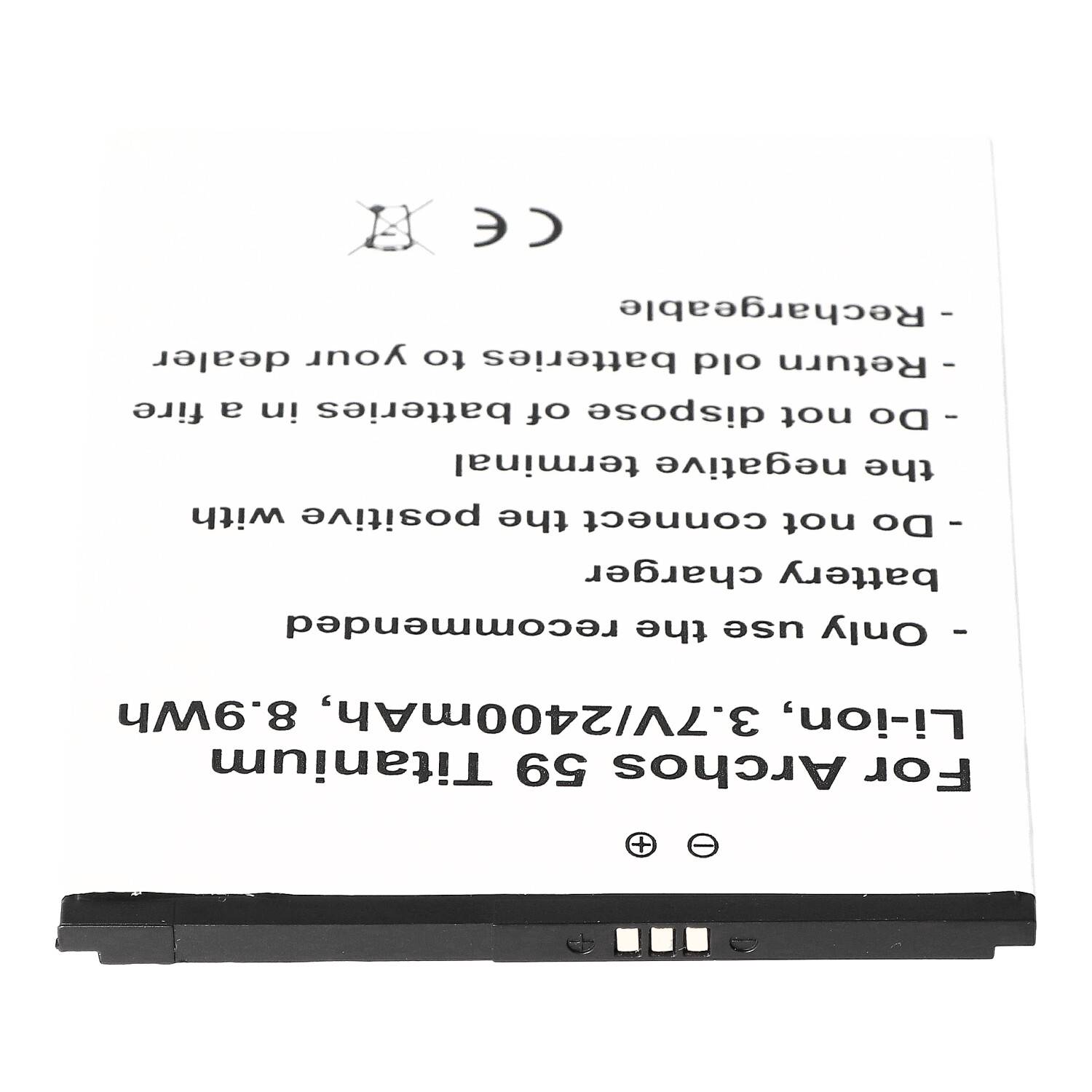 Akku passend für den Archos 59 Titanium Akku AC59TI