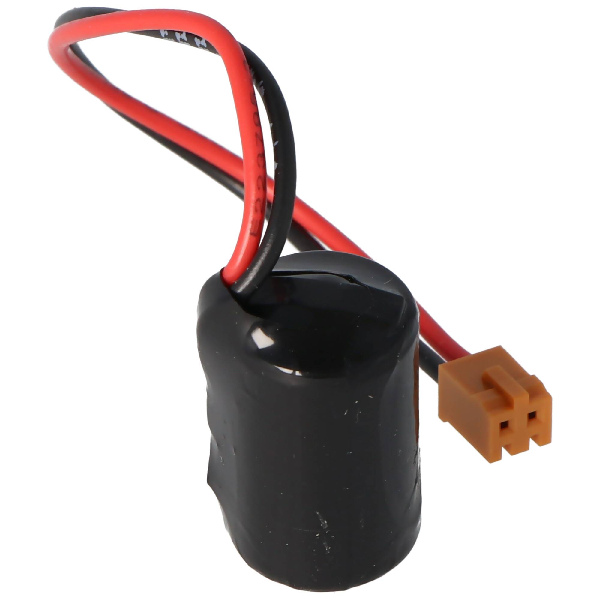 CPM2A-BAT01 Batterie passend für die Batterie Omron CJ1, CPM2A, CQM1H, NS7 mit Stecker braun