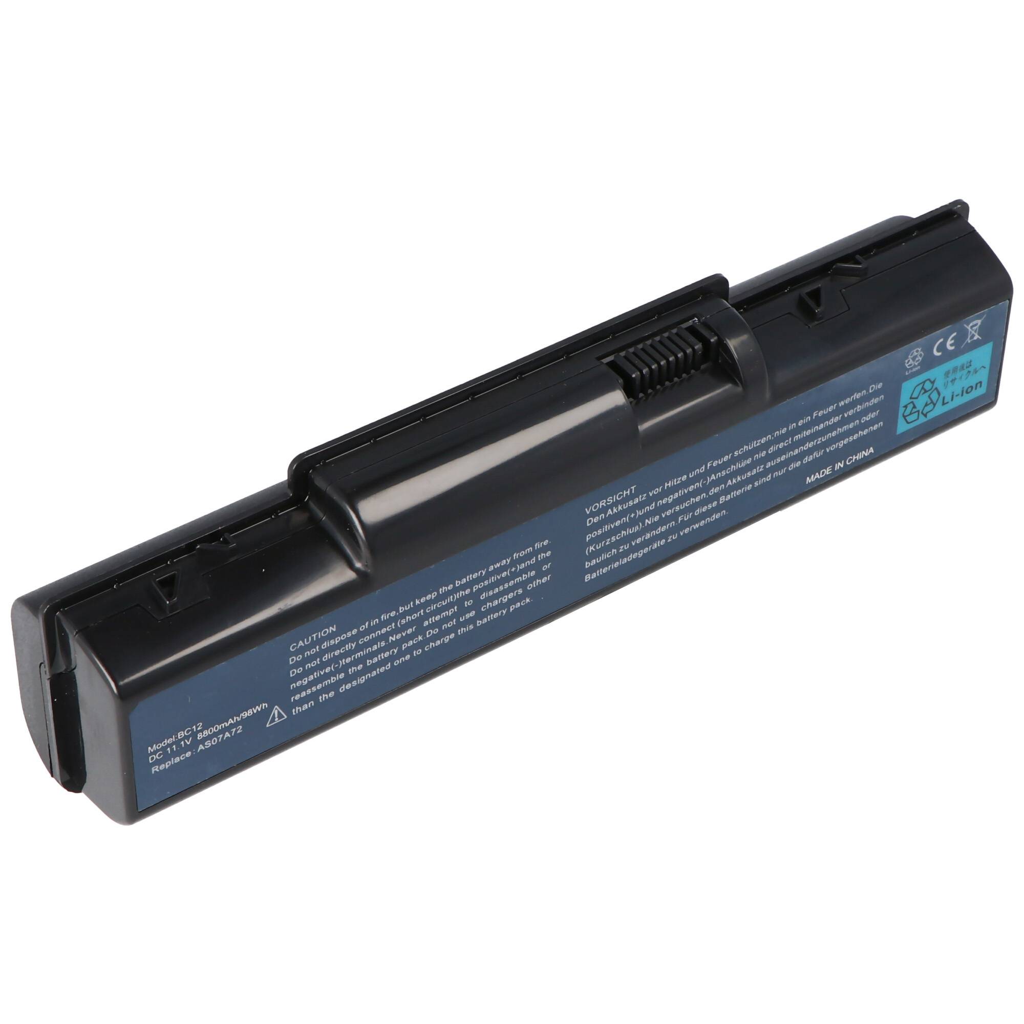 Akku passend für ACER Aspire 2930, AS07A31, AS07A32, AS07A41, AS07A42, 8800mAh dicke Version
