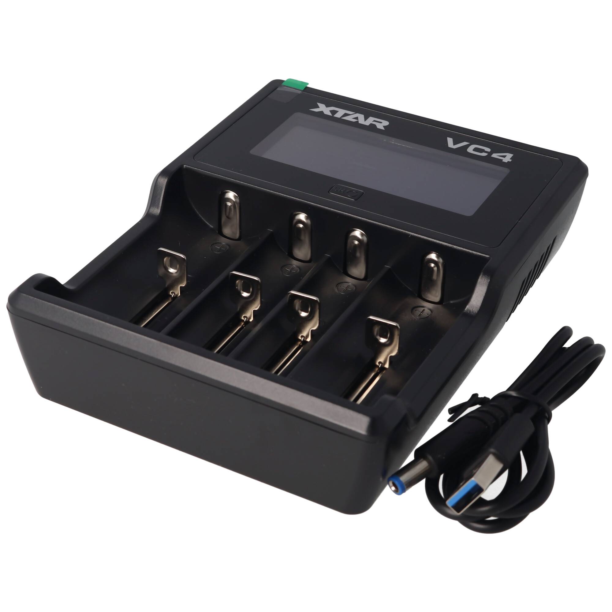 Panasonic 18650 Li-Ion Akku und 4fach Li-Ion Schnell-Ladegerät