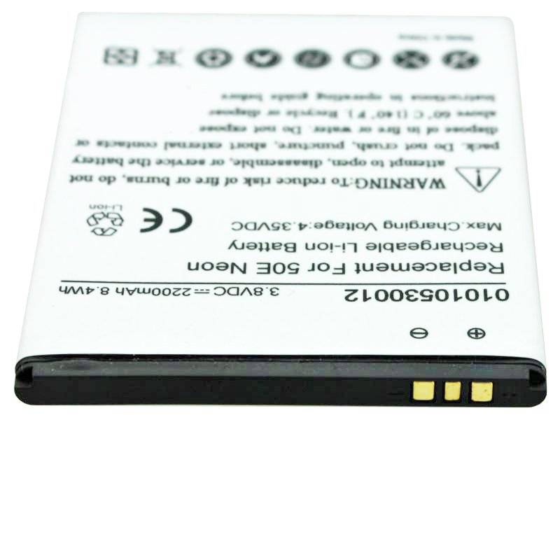 Akku passend für den Archos 50E Neon Akku AC50ENE nur passend für die Abmessungen von 71,85 x 57,80 x 4,20mm