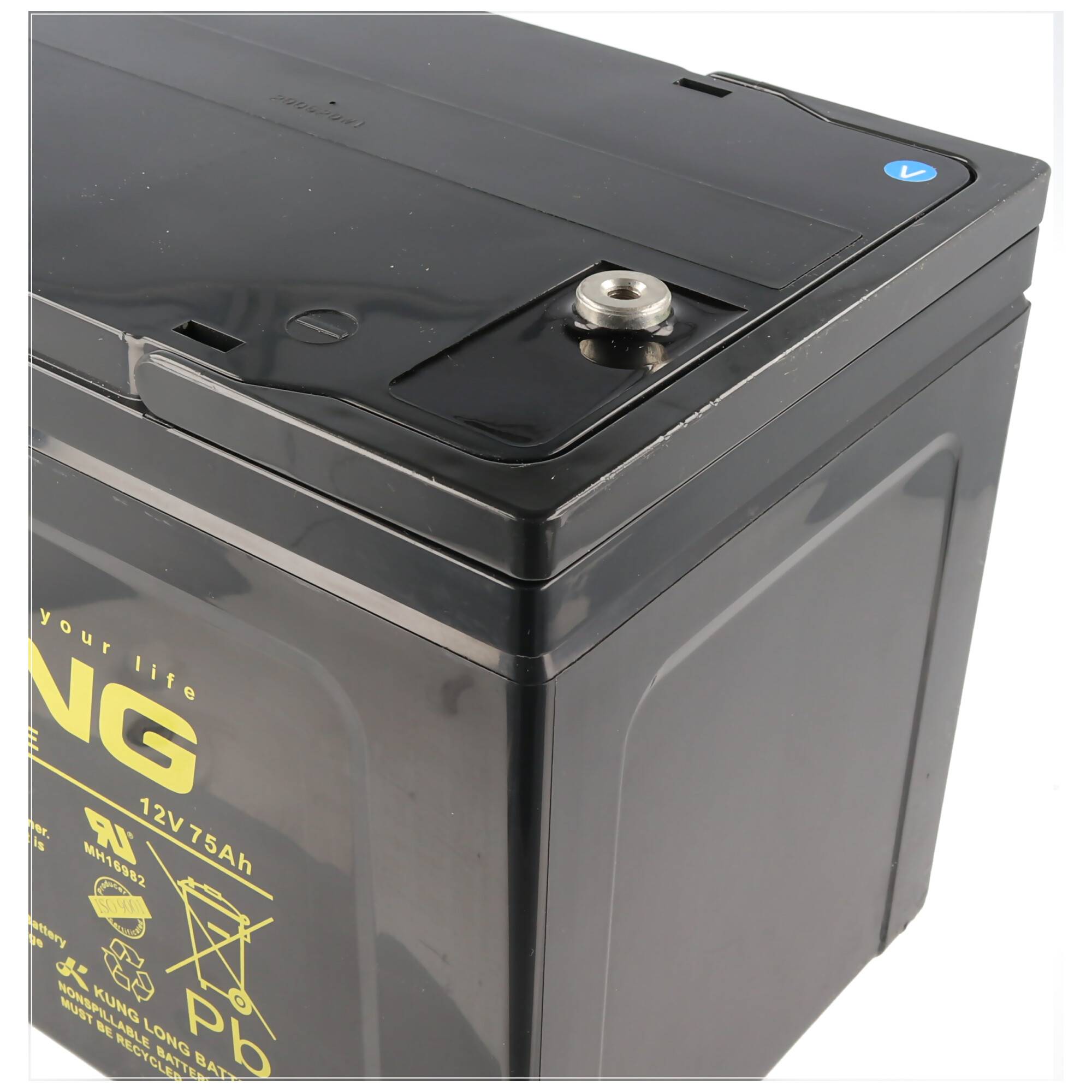 Kung Long KPH75-12NE Blei Akku 12 Volt 75Ah mit M6 Innengewinde
