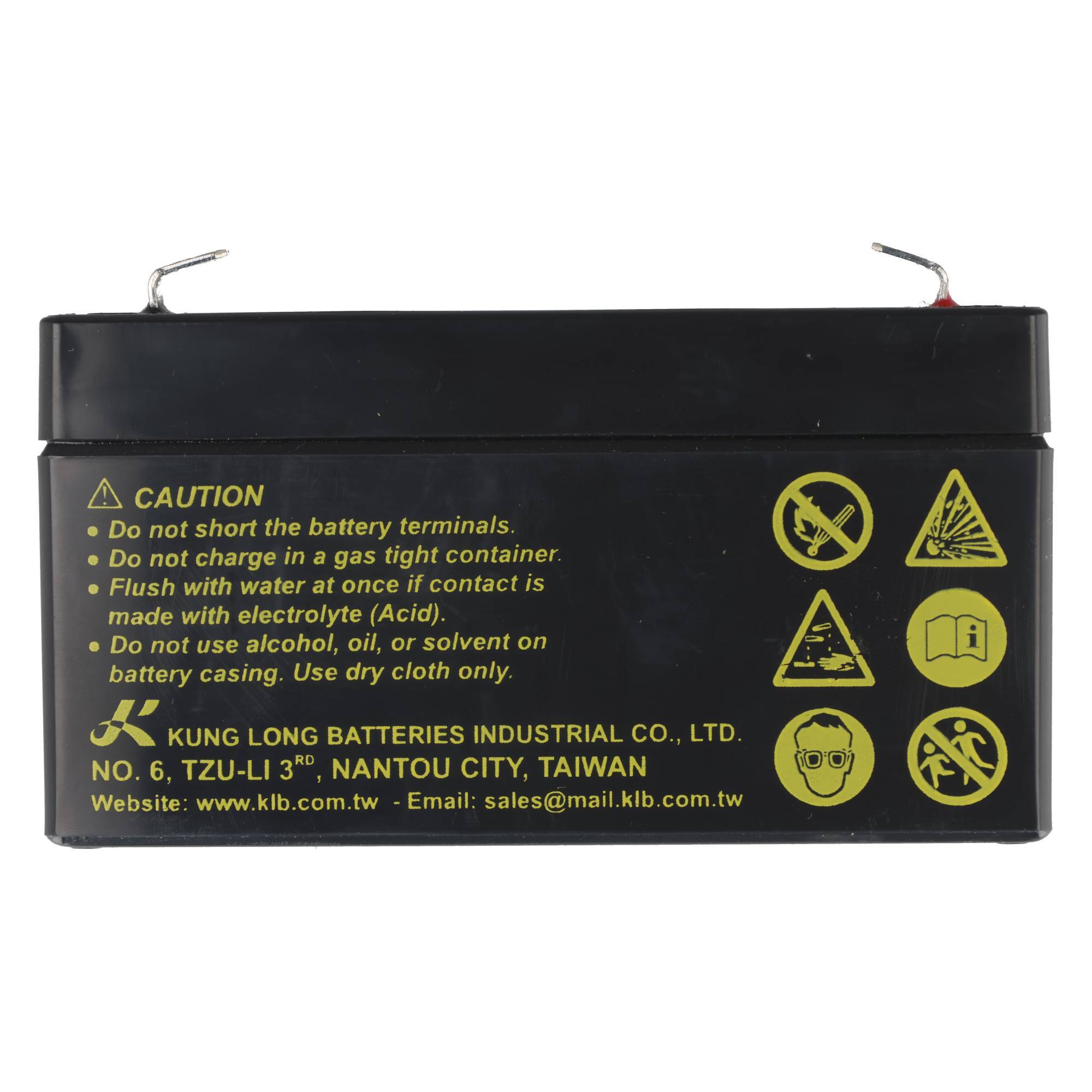 Kung Long WP1.2-6 Blei Akku 6 Volt 1.2Ah mit Faston 4,8mm Steckkontakt
