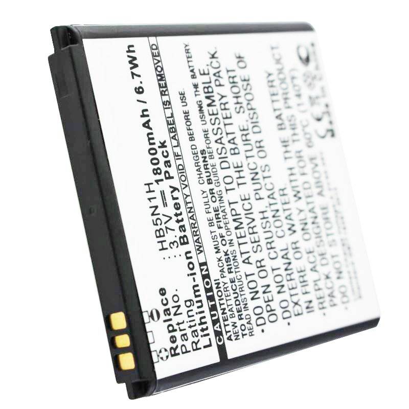 AccuCell Akku passend für Huawei Ascend, Phoenix, HB5N1, HB5N1H 1800mAh