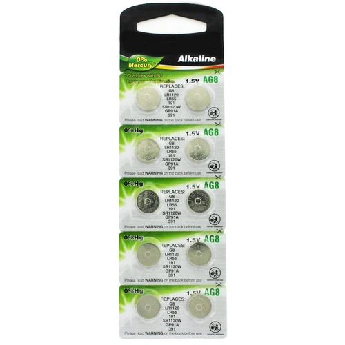 LR55 Batterie, Knopfzelle V8GA, 191, 80, LR1120, LR1121, LR4230 10 Stück LR55 Batterie, Knopfzelle V8GA, 191, 80, LR1120, LR1121, LR4230 10 Stück