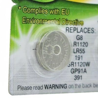 LR55 Batterie, Knopfzelle V8GA, 191, 80, LR1120, LR1121, LR4230 10 Stück LR55 Batterie, Knopfzelle V8GA, 191, 80, LR1120, LR1121, LR4230 10 Stück