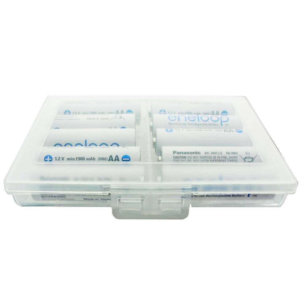 12er Panasonic eneloop Standard AA, Mignon Akkus, neueste Generation, max. 2000mAh, 2100 Ladezyklen mit AccuCell BOX10 A